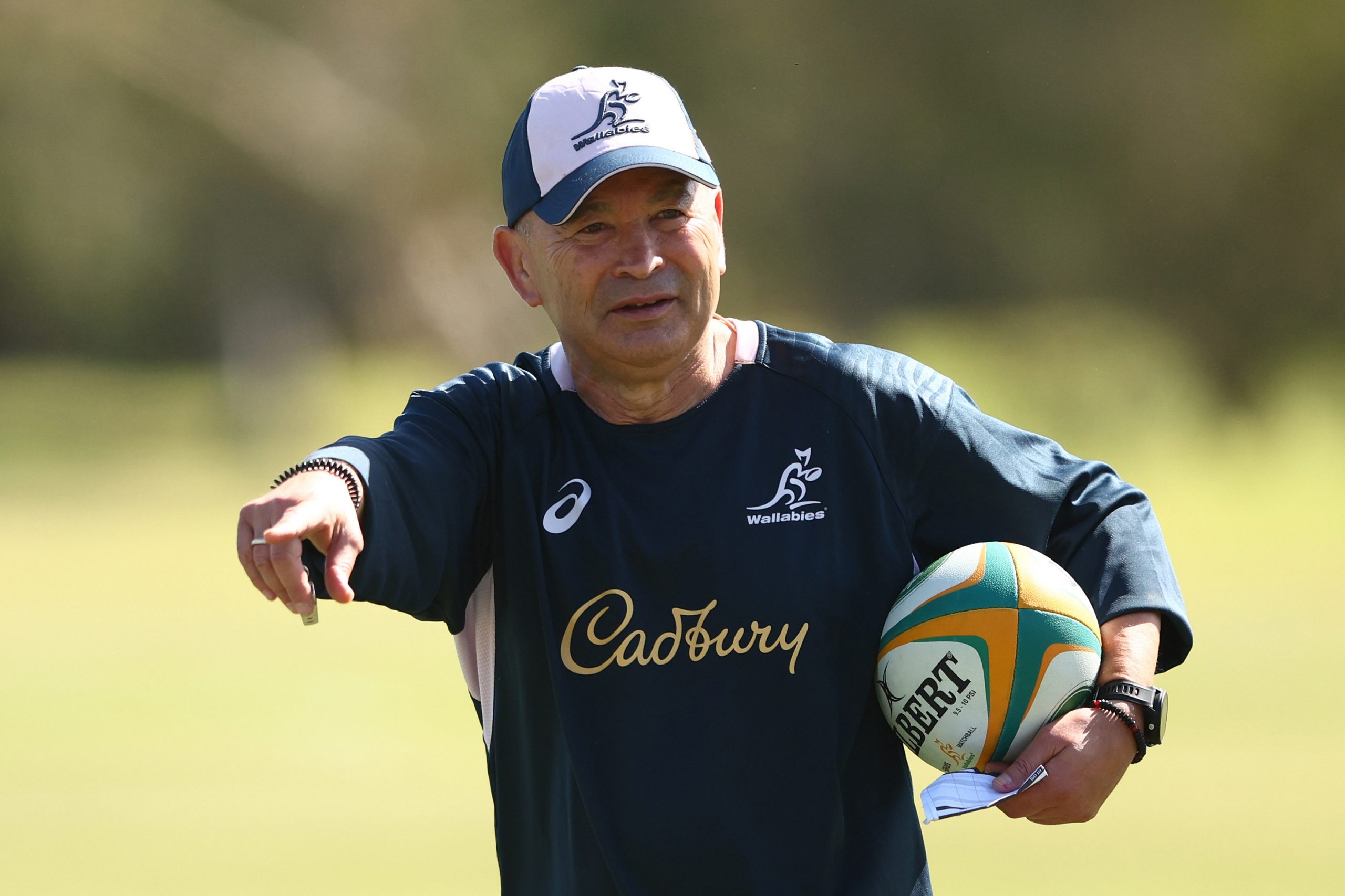 Wallabies coach Eddie Jones during a training camp at Sanctuary Cove.