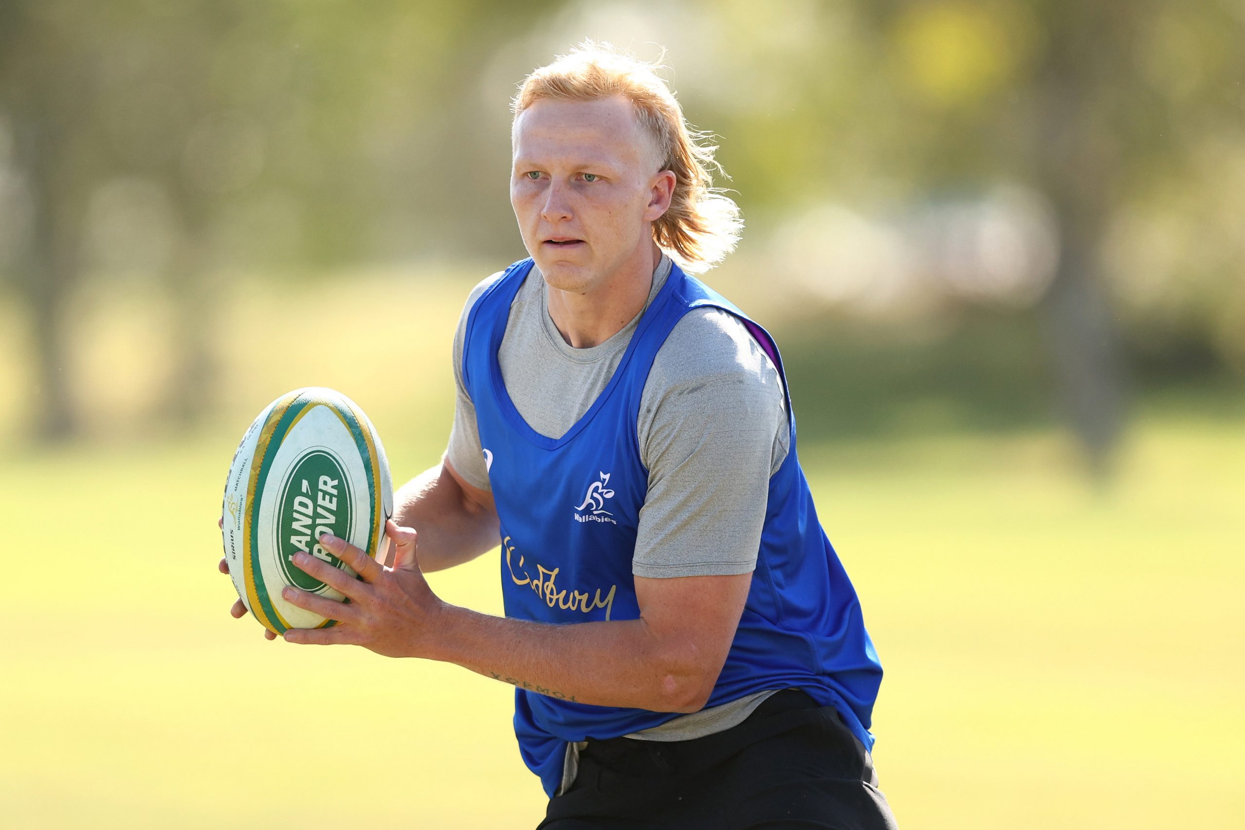 Carter Gordon during Wallabies training camp at Sanctuary Cove.