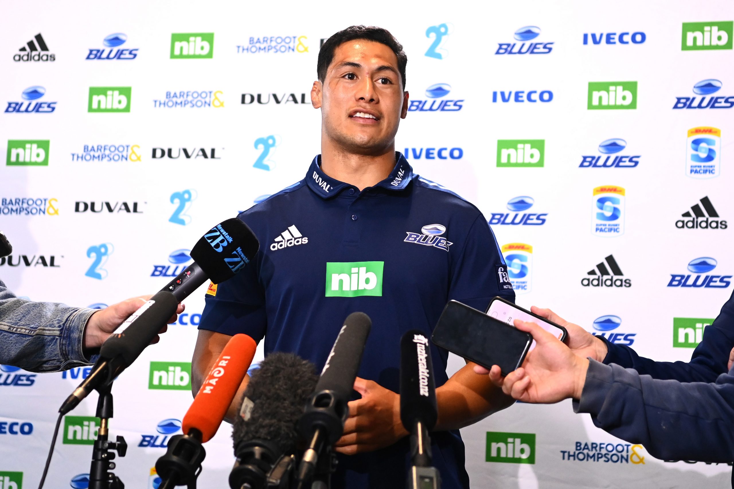 Roger Tuivasa-Sheck speaks to media following his decision to depart the Blues for the Warriors.