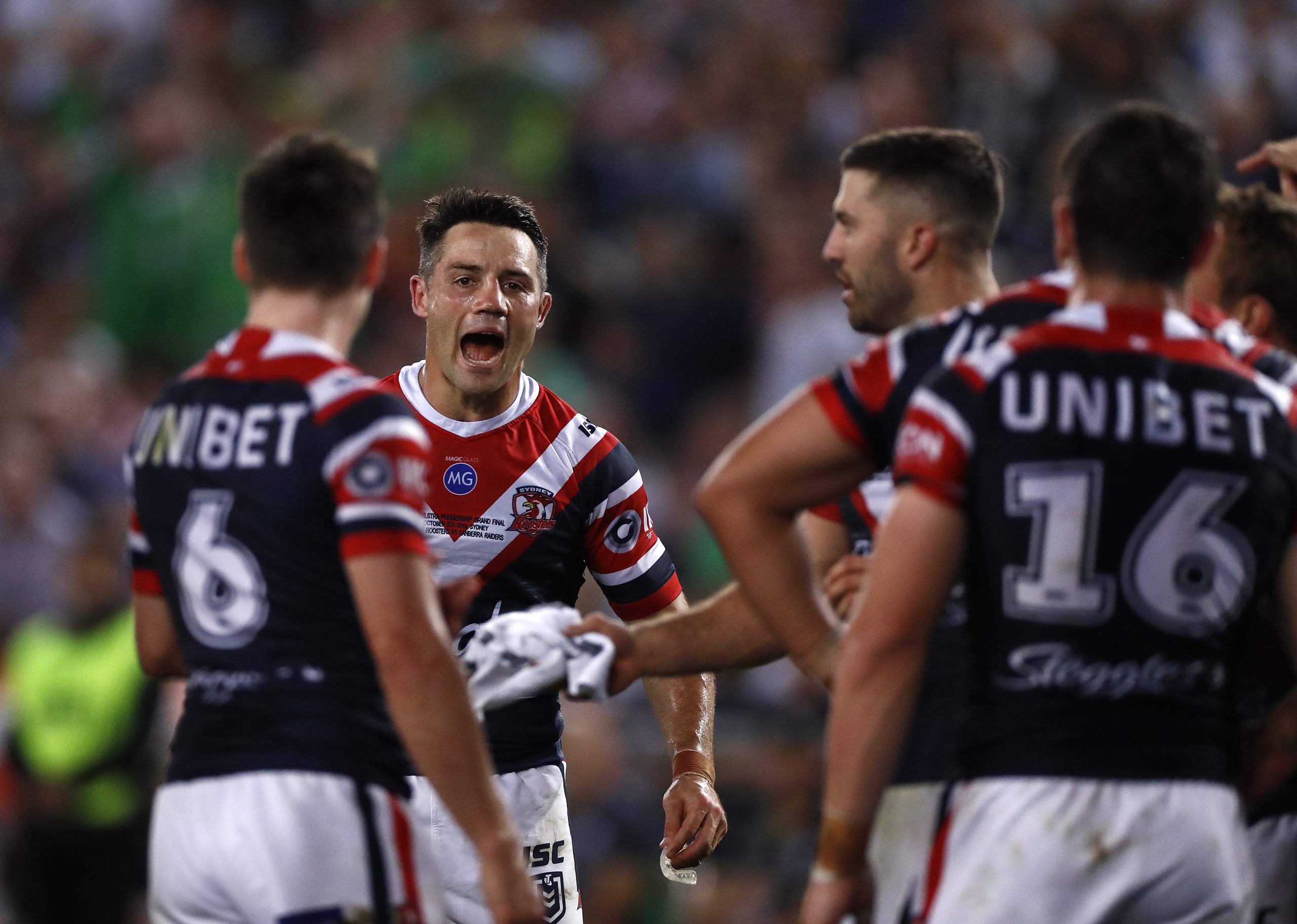 Cooper Cronk of the Roosters during the victorious 2019 grand final.