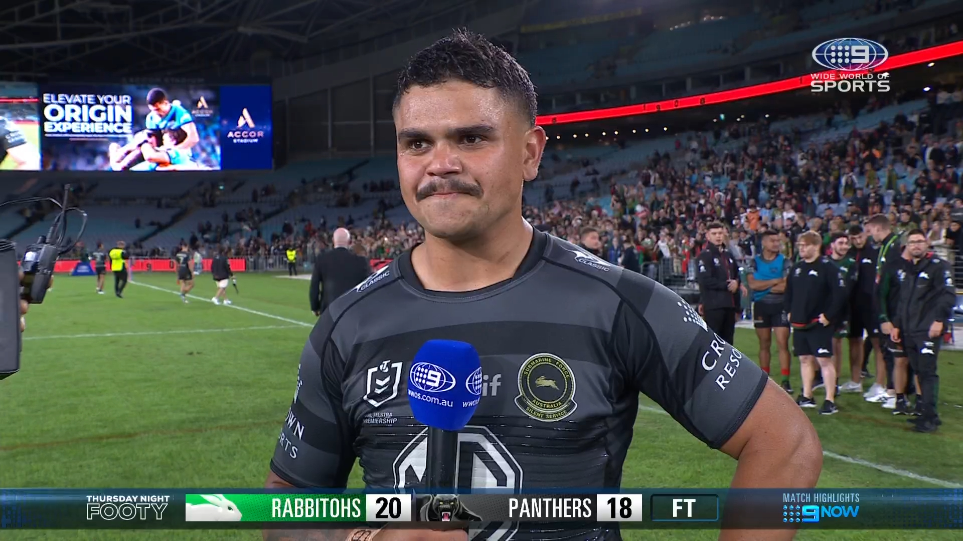 Latrell's classy nod to opponent