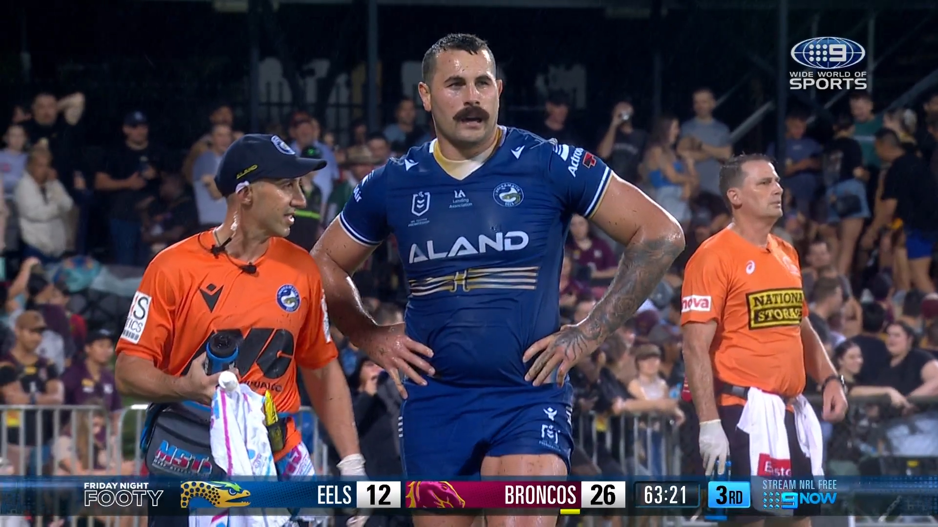Eels giant injured in agonising scenes