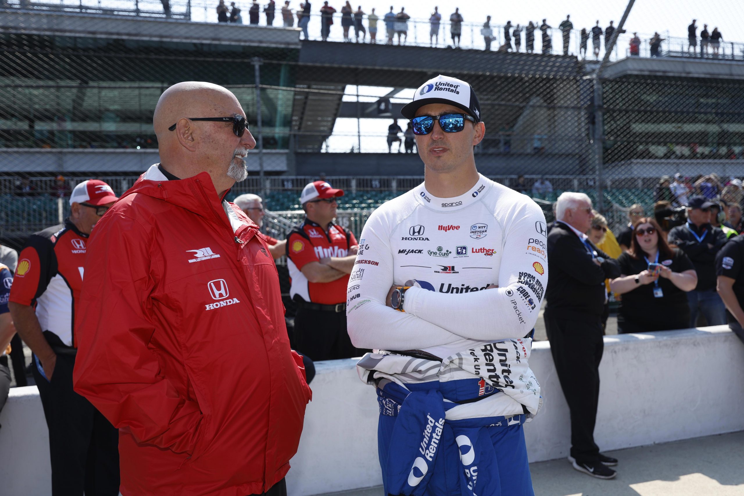 1986 Indianapolis 500 winner Bobby Rahal (left) with son Graham.