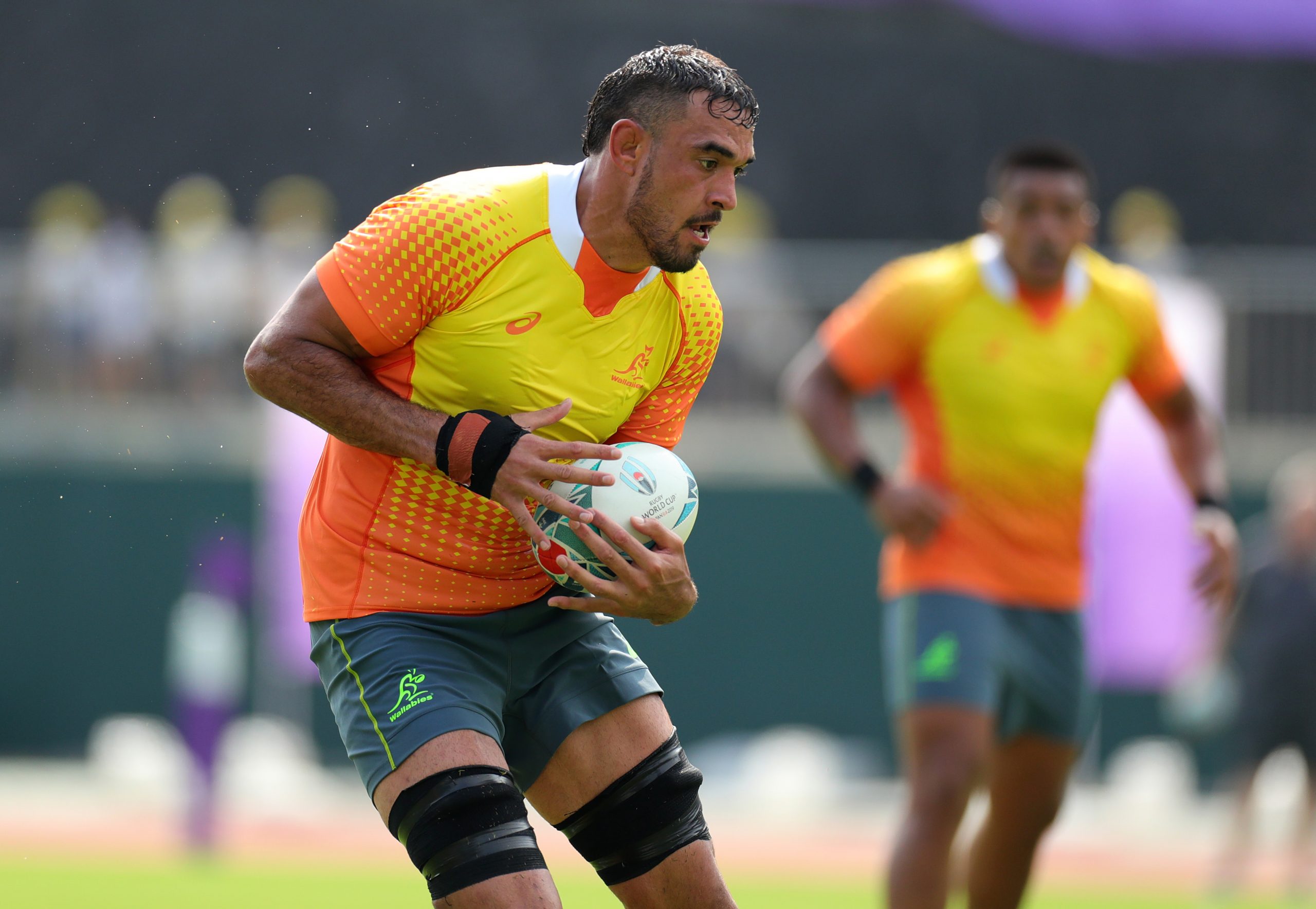 Rory Arnold during a Wallabies training session in 2019.