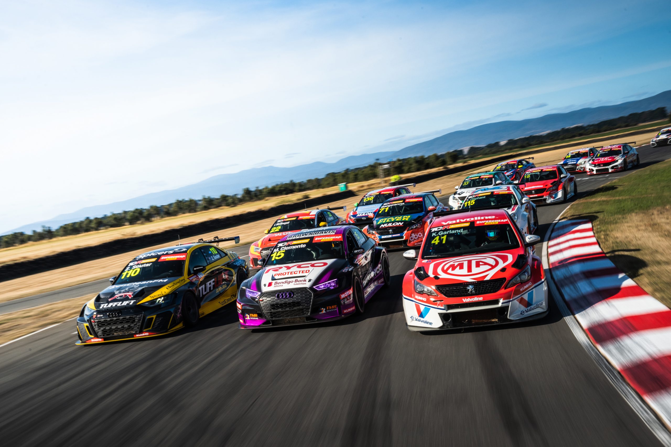 The TCR Australia Series opens its account in 2023 at Symmons Plains.