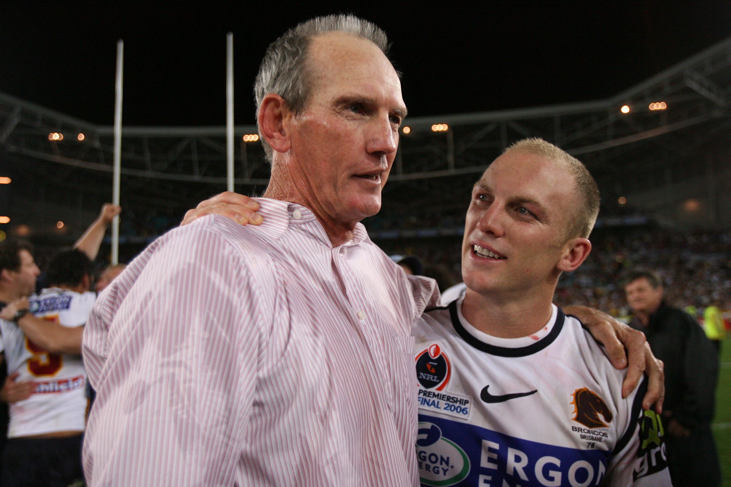 Wayne Bennett and Darren Lockyer.