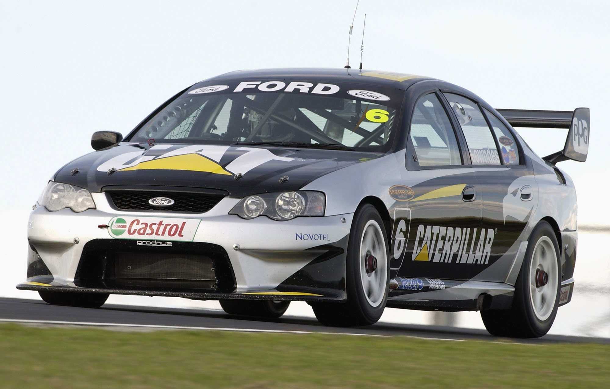 The Ford Falcon that Craig Lowndes raced in the 2003 V8 Supercars season has come out of hibernation.