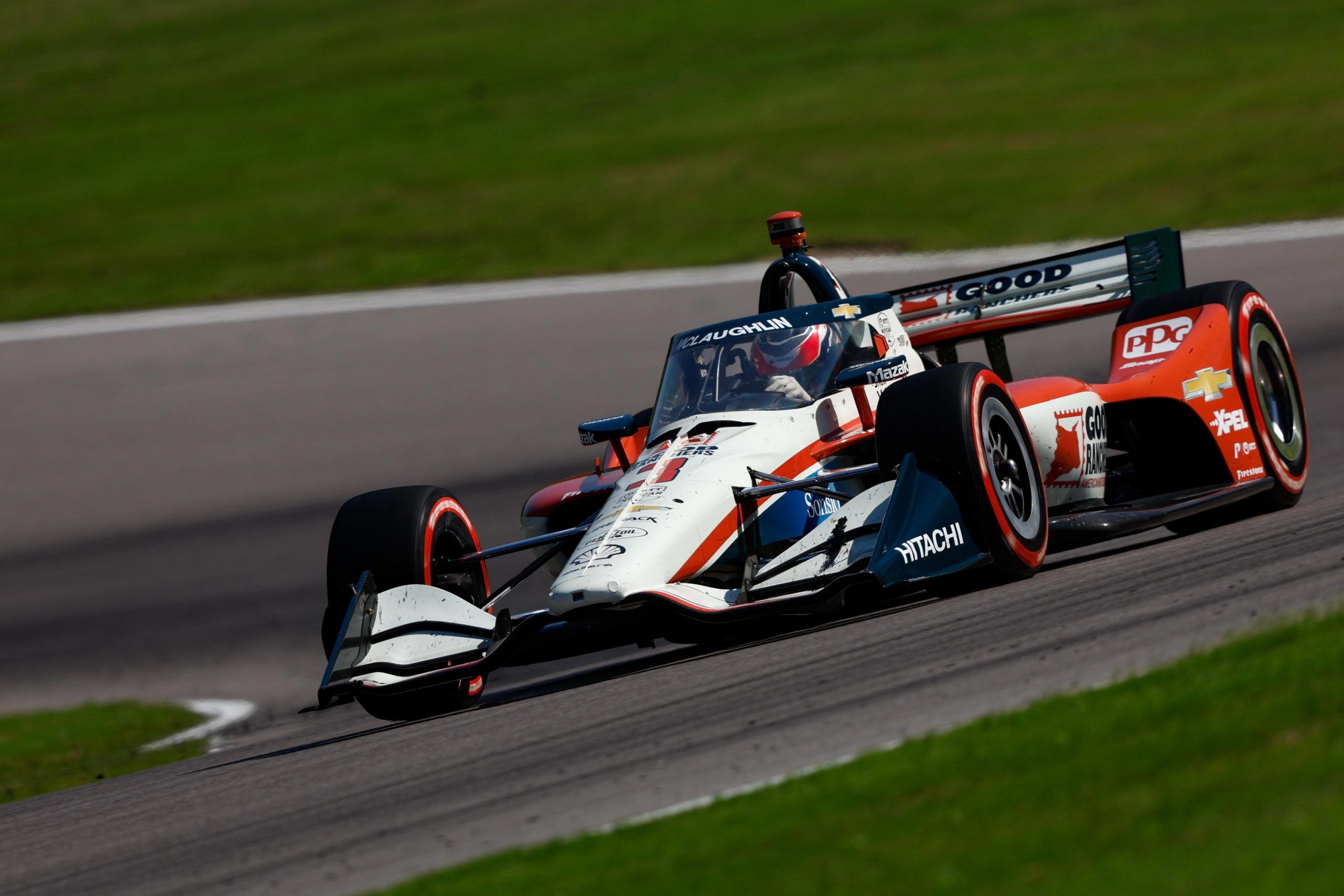 Scott McLaughlin started the Grand Prix of Alabama from fourth.