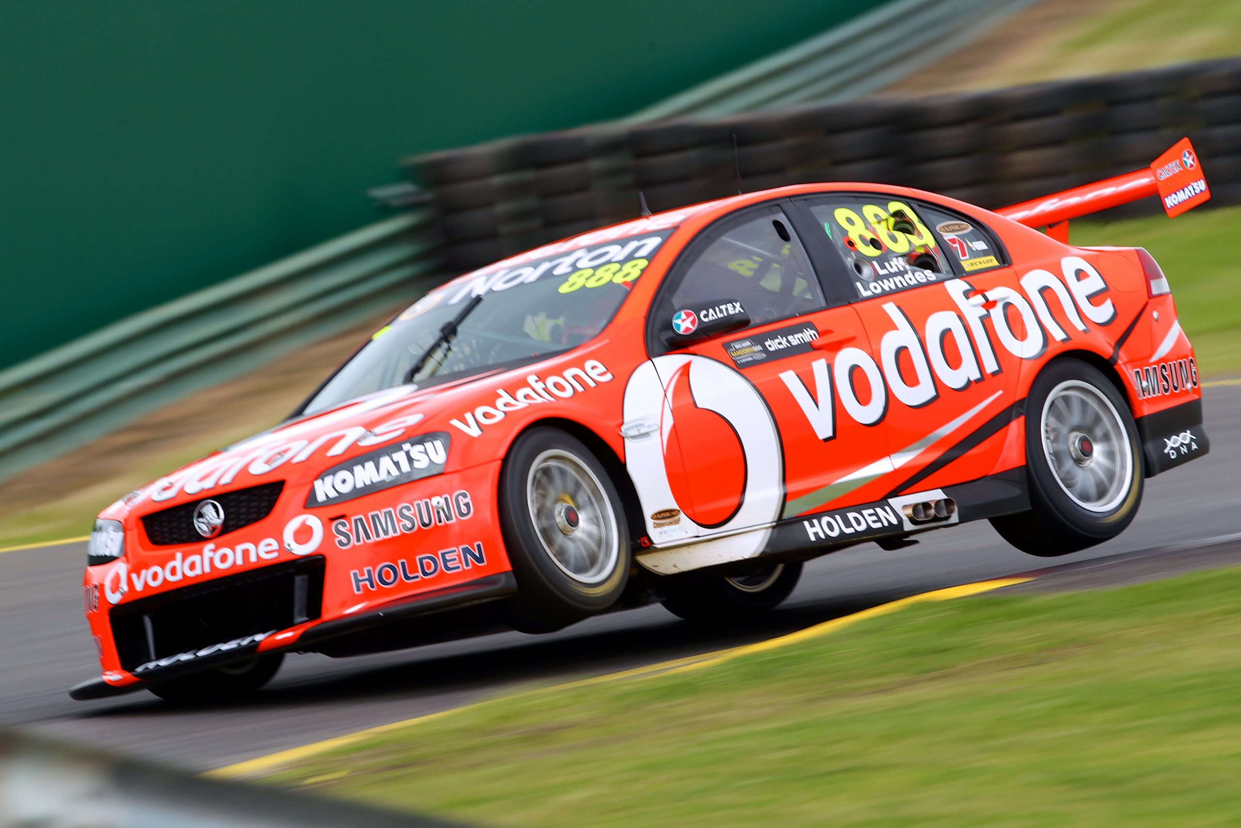 Craig Lowndes' Holden VE Commodore as it raced in 2012.
