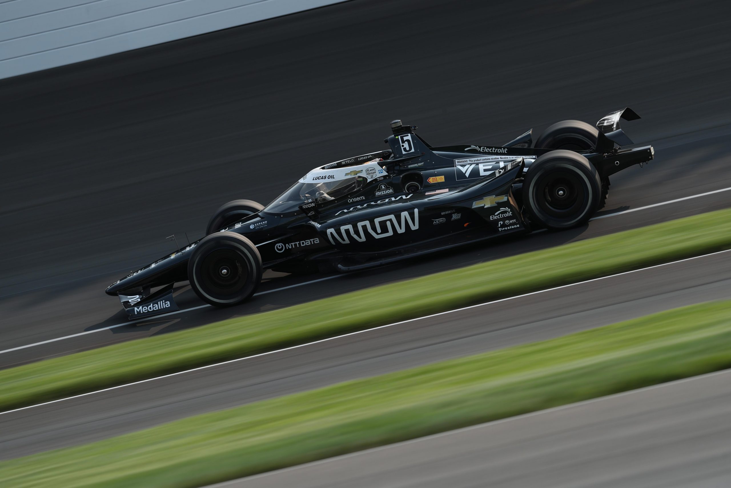 Pato O'Ward races for McLaren in the IndyCar Series.