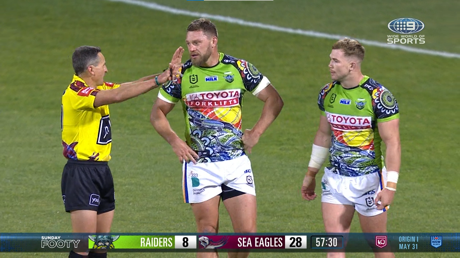 Two players in the bin