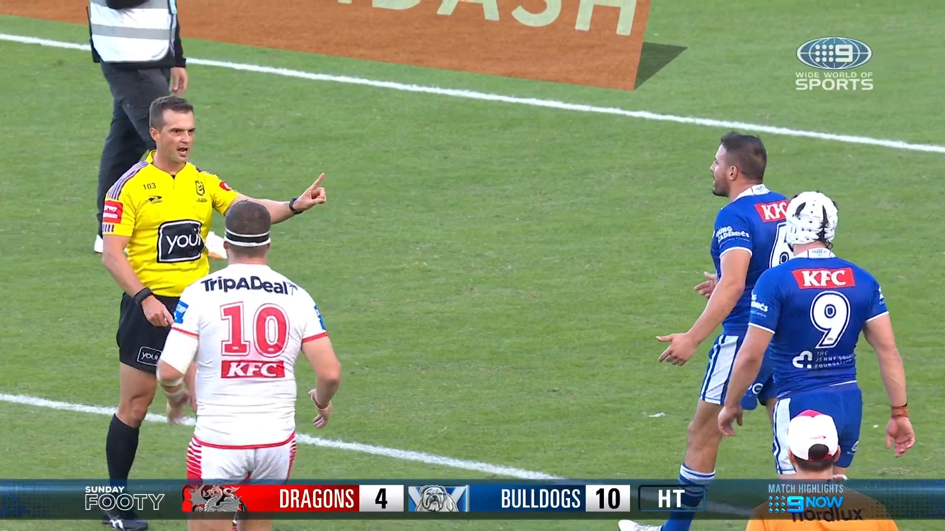 'Go away': Fuming referee explodes at Reynolds