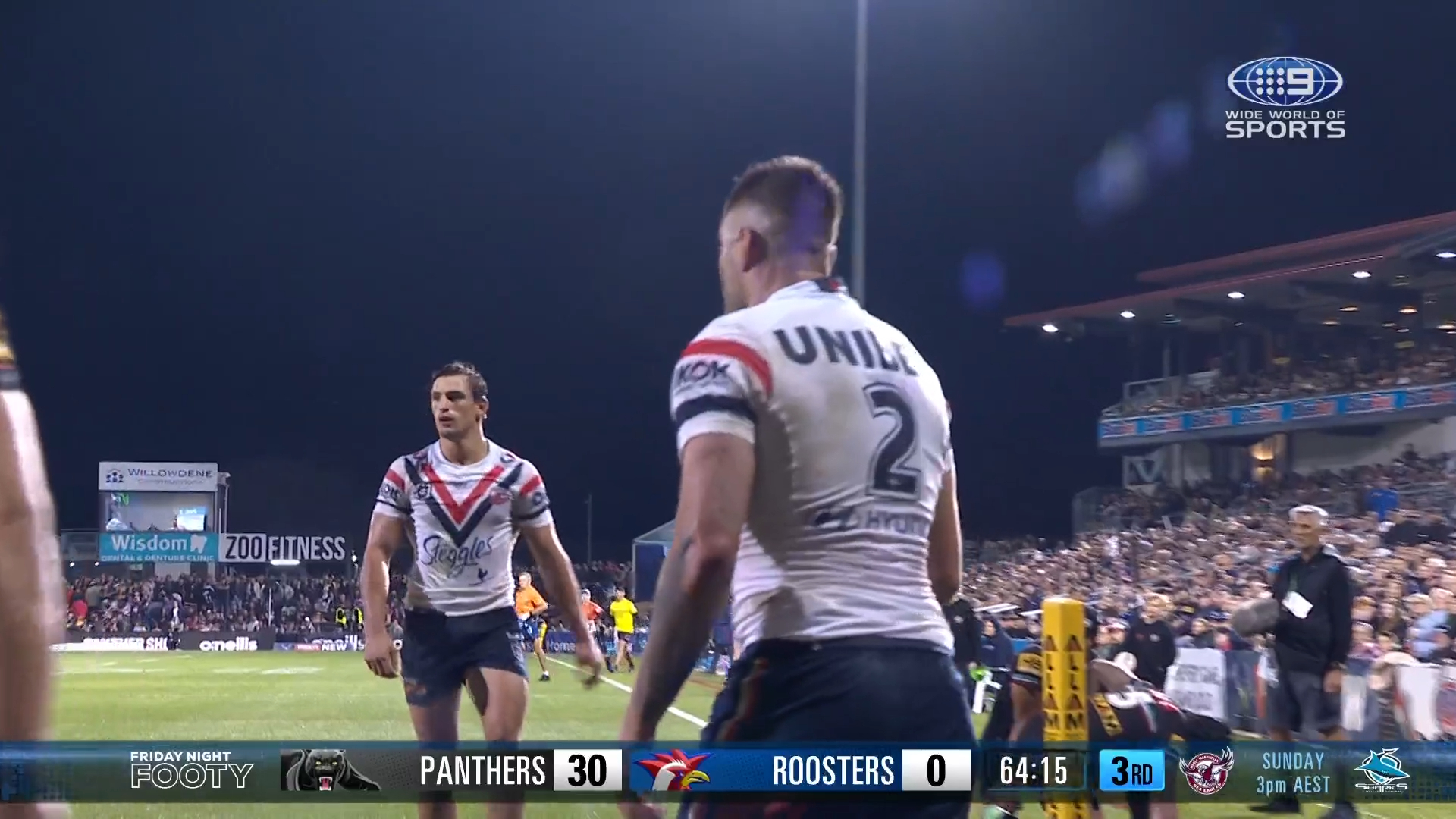 Allan sneaks through a hole