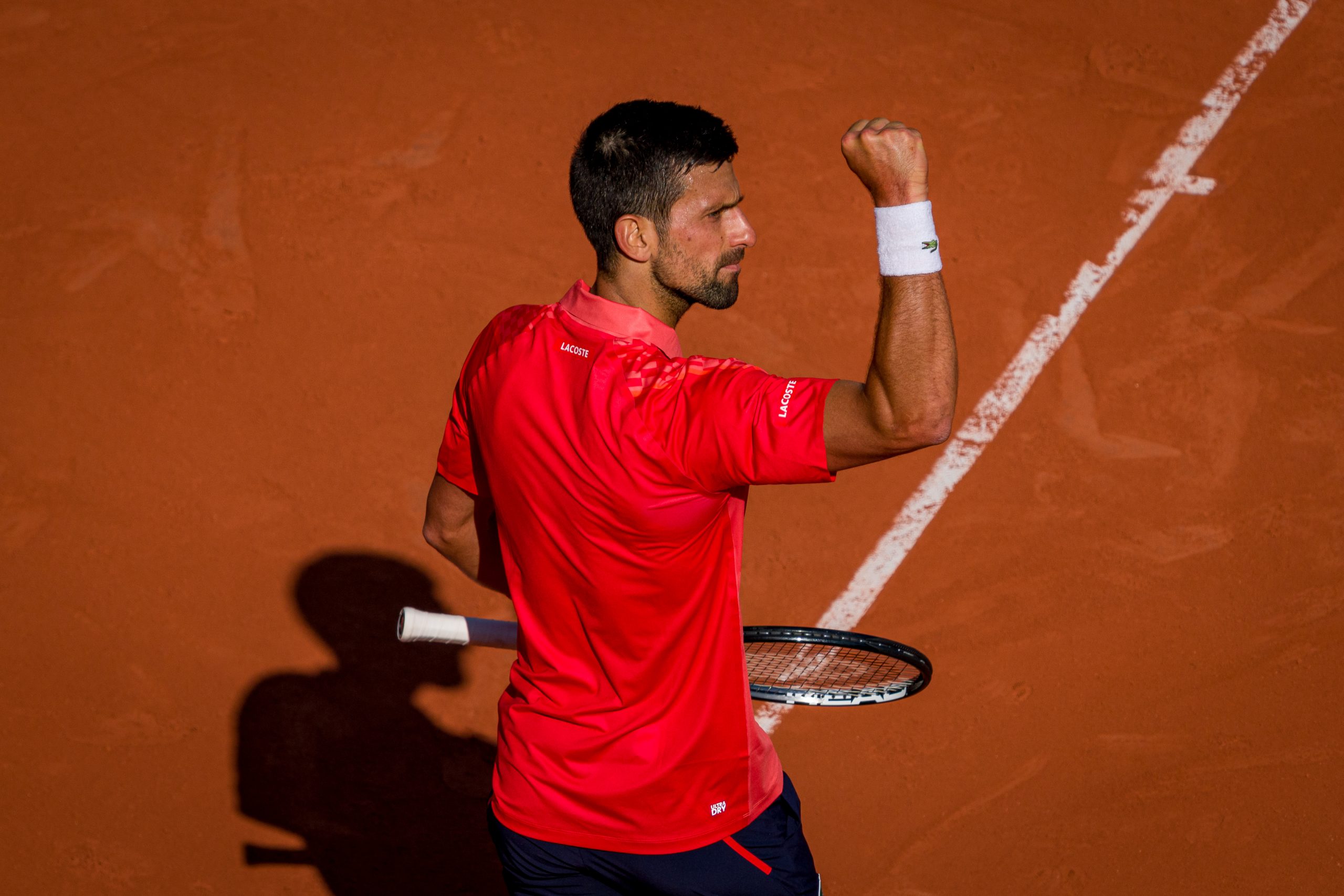 Novak Djokovic at Roland-Garros.