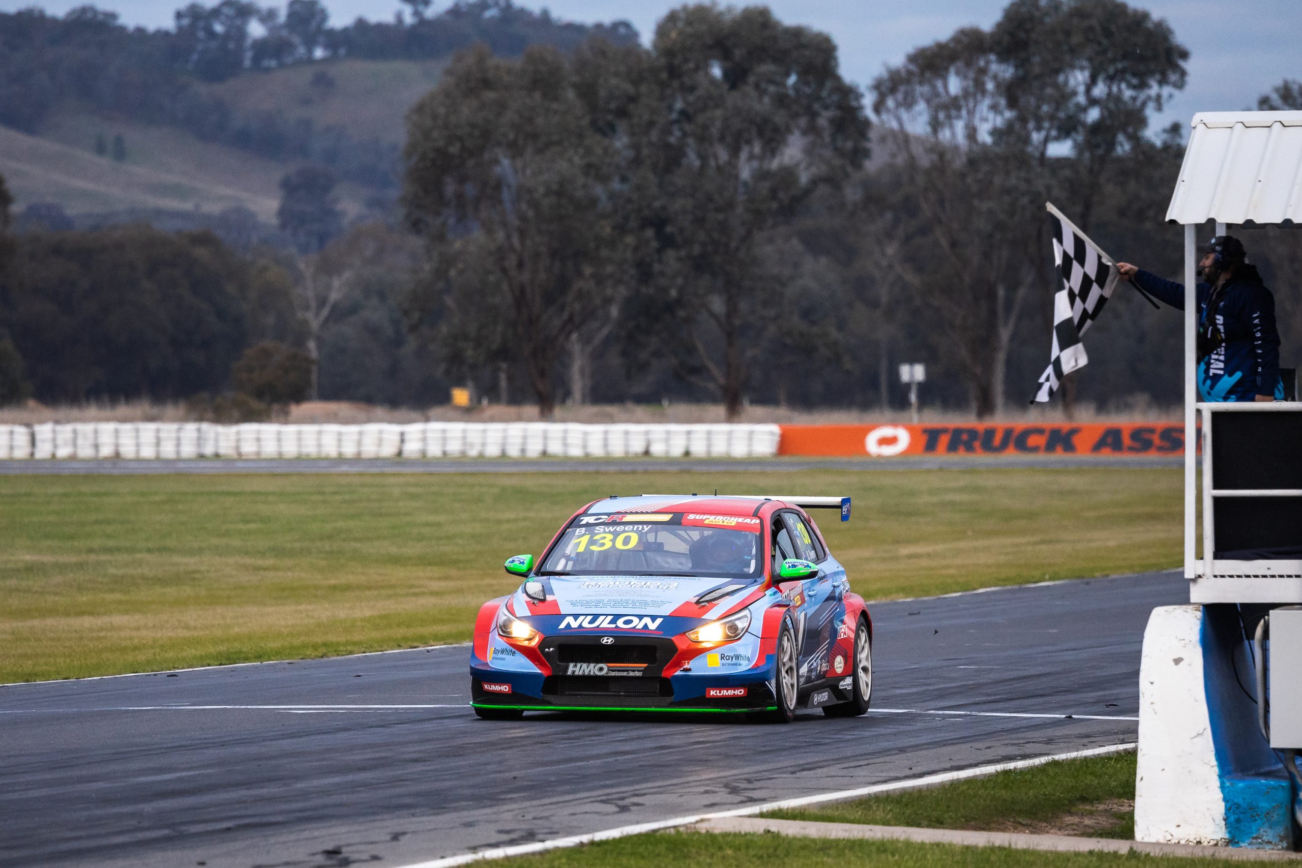 Bailey Sweeny took the chequered flag first in race three, winning by 20 seconds.