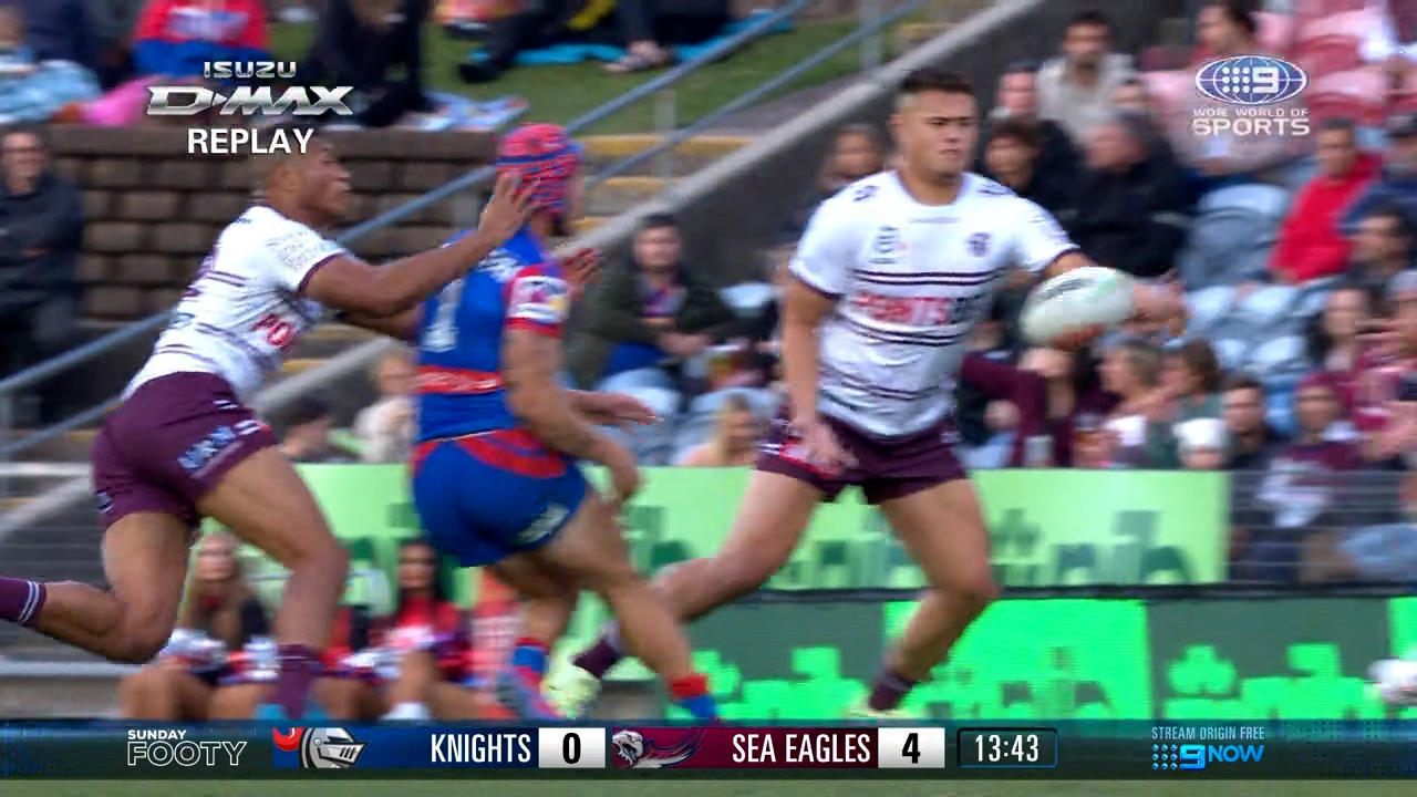 Sea Eagles intercept burns Knights
