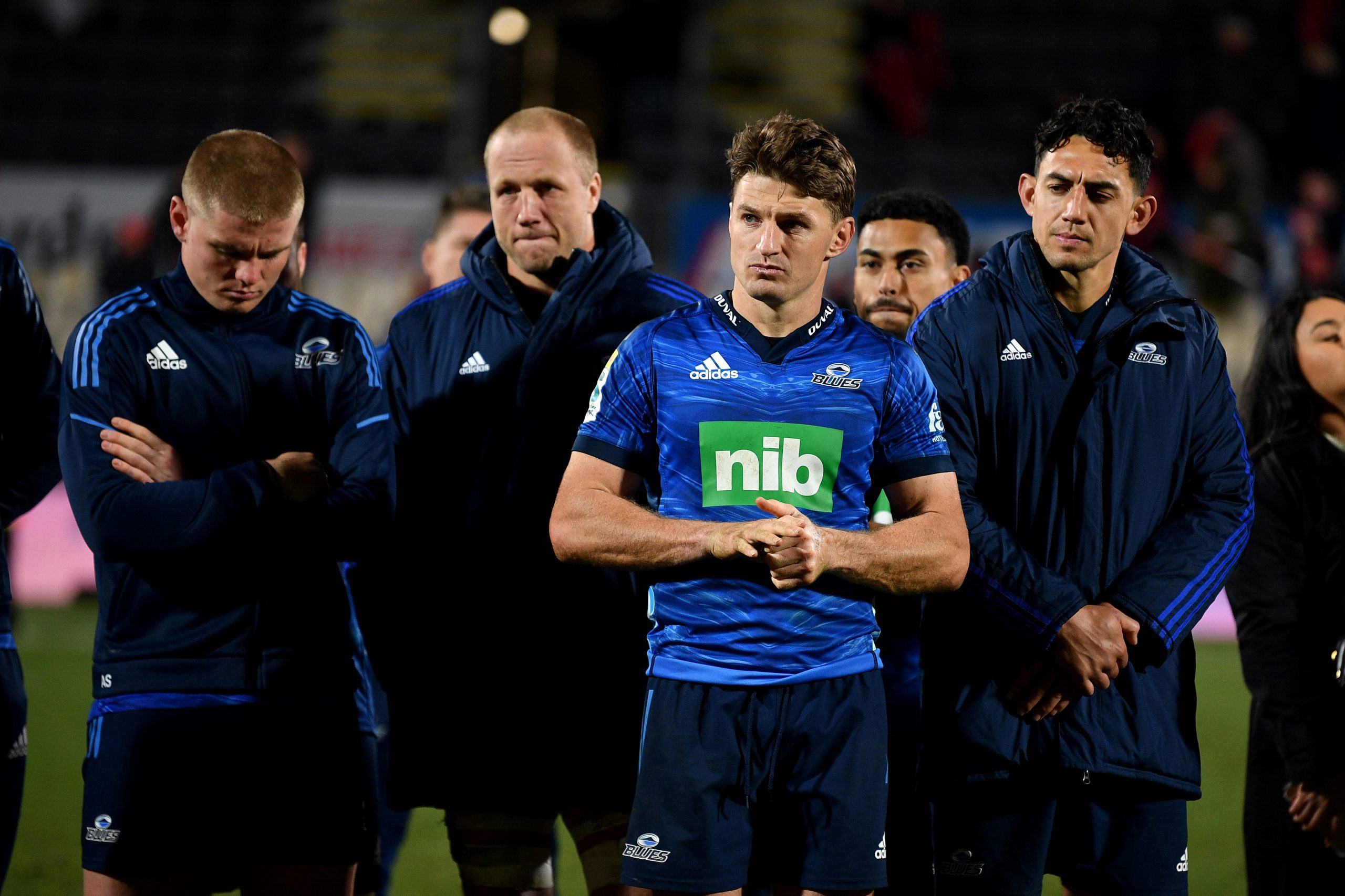 Beauden Barrett scored one of the Blues' two tries in the semi-final.