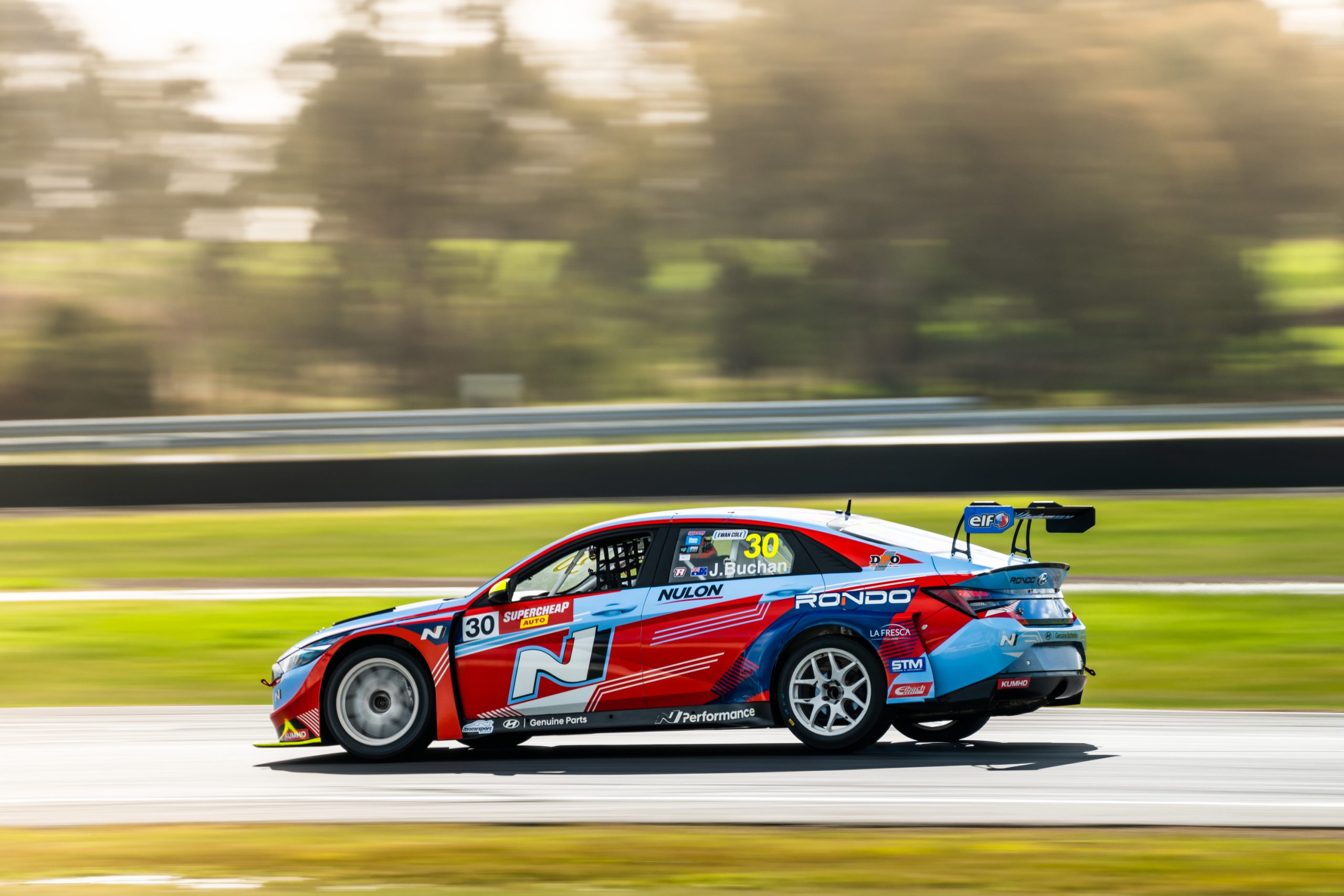 Josh Buchan pilots the new Hyundai i30 N for HMO Customer Racing in the TCR Australia Series.