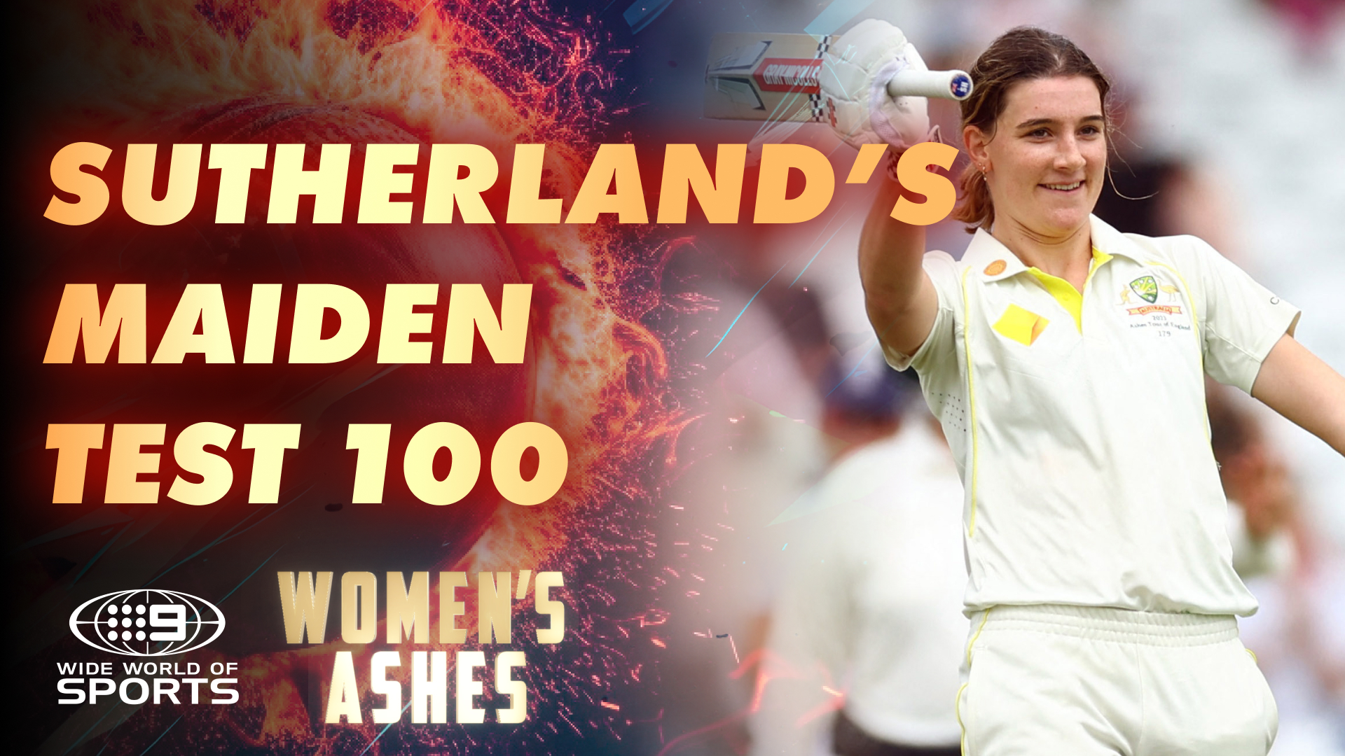 Annabel Sutherland's maiden Test century