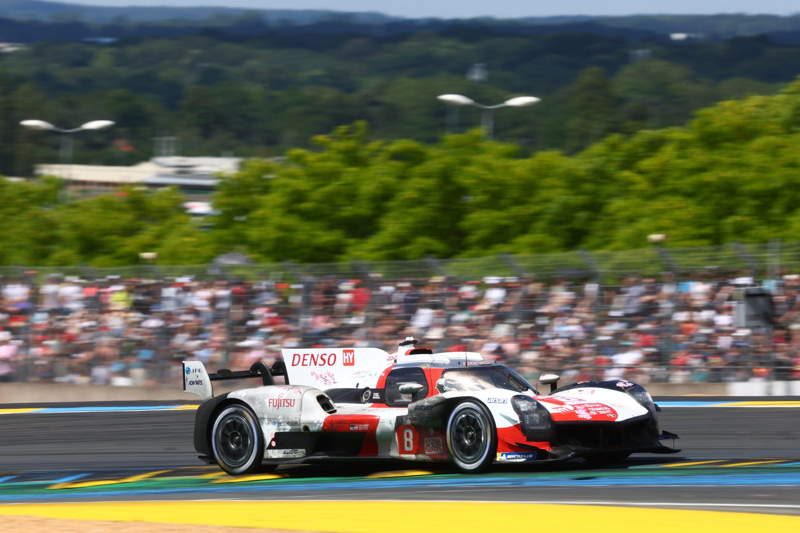The No.08 Toyota Gazoo Racing GR010 Hybrid of Sebastien Buemi, Brendon Hartley, and Ryo Hirakawa.