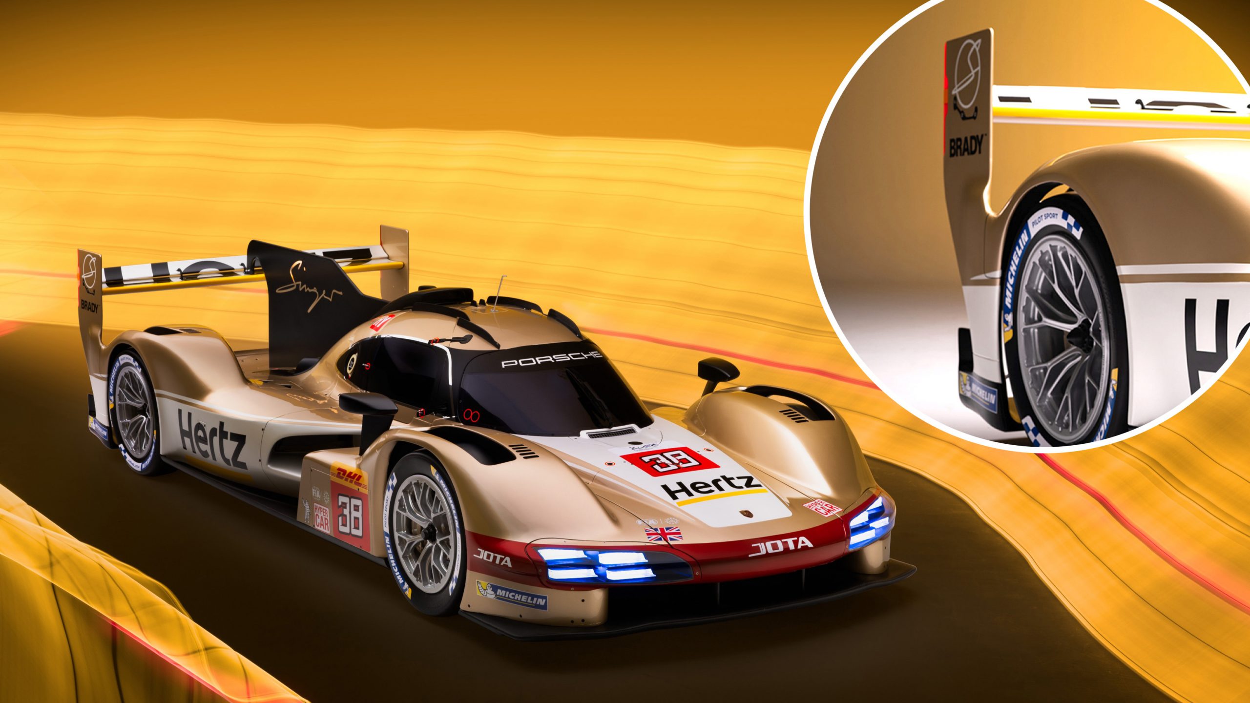 The Tom Brady-sponsored Jota Sports Porsche 963.