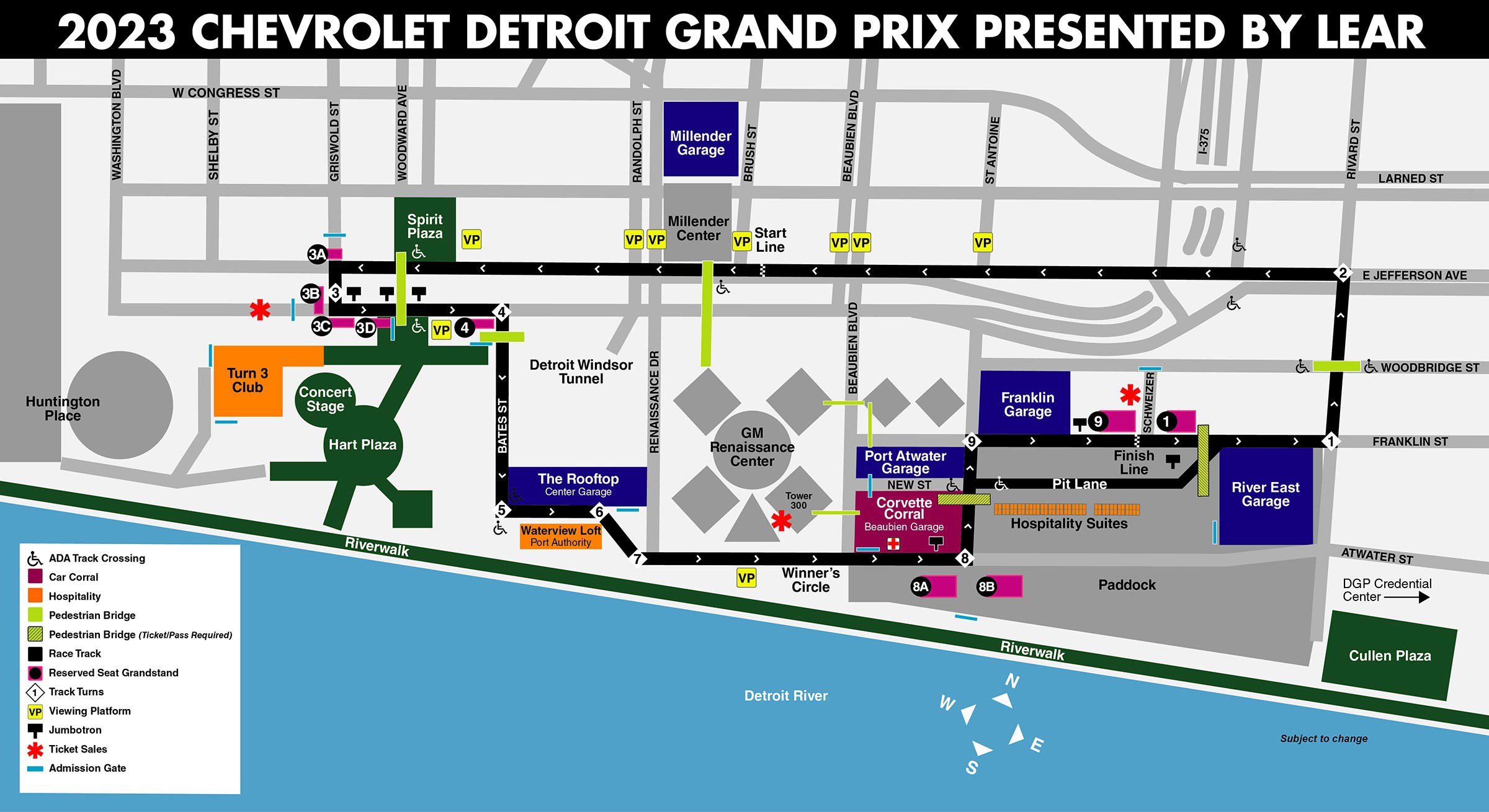 The all-new Detroit Grand Prix layout.