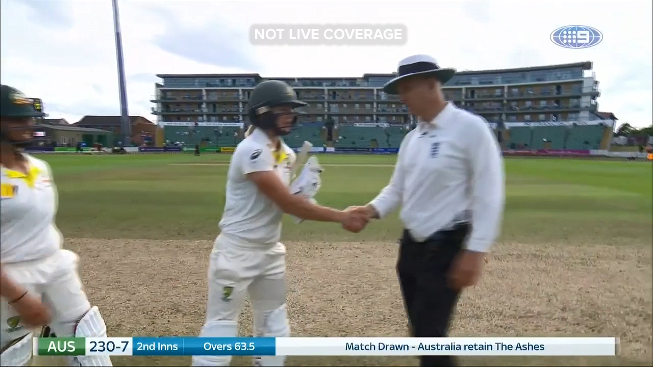 Ashes Test ends in draw