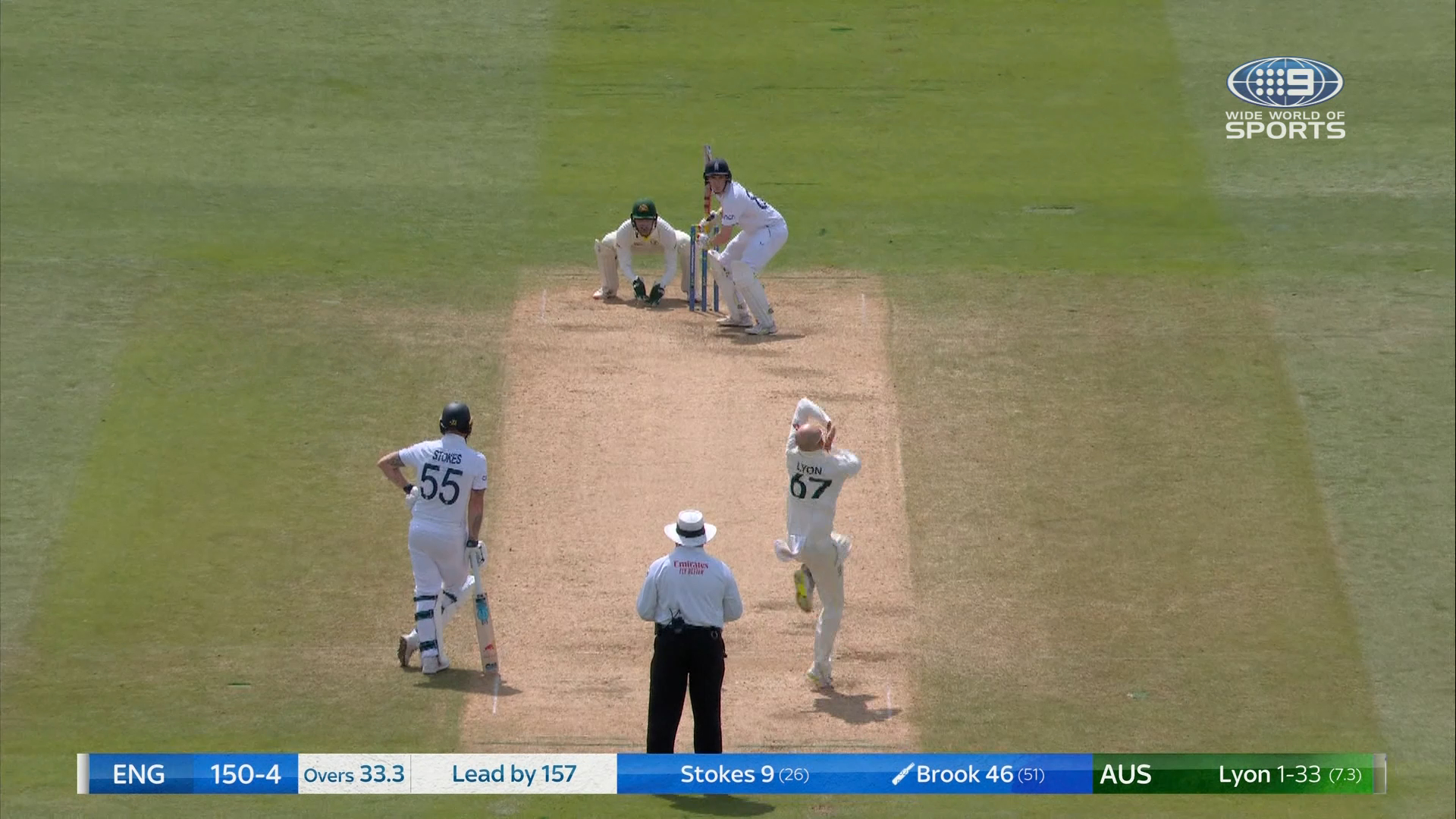 Marnus takes brilliant catch