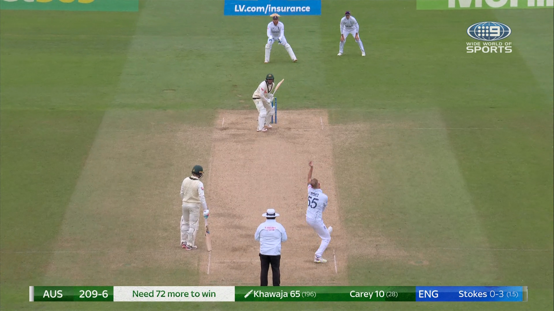 Lion-hearted Stokes ends Khawaja knock