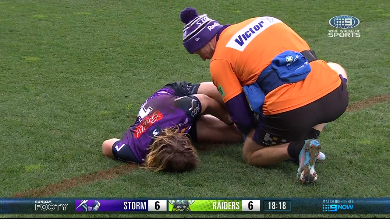 Storm star injured in nasty clash