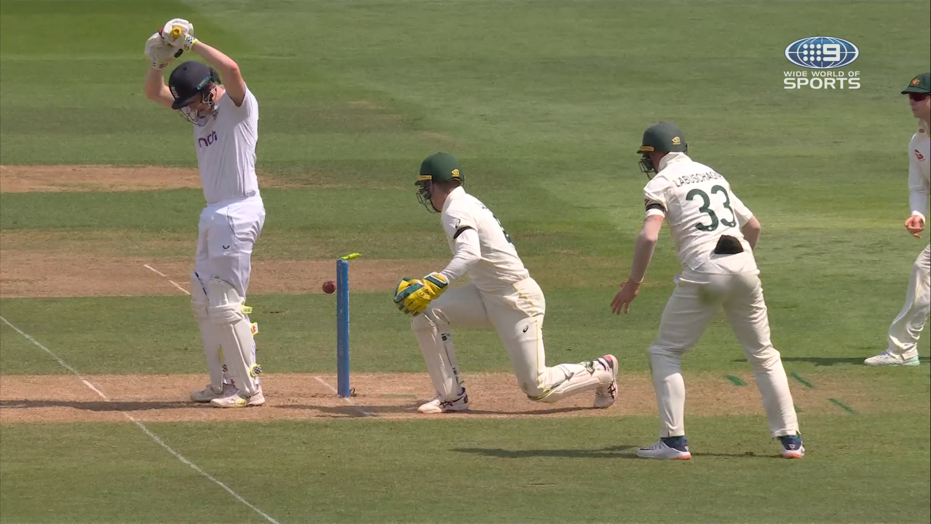 Harry Brook bowled in freakish dismissal