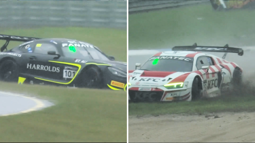 Deluge creates chaos in GT race