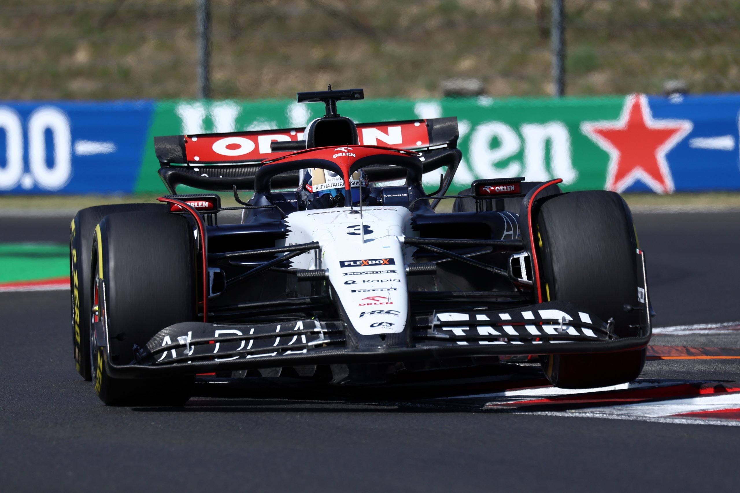 Daniel Ricciardo of AlphaTauri on track during  the F1 Grand Prix of Hungary . (Photo by Marco Canoniero/LightRocket via Getty Images)