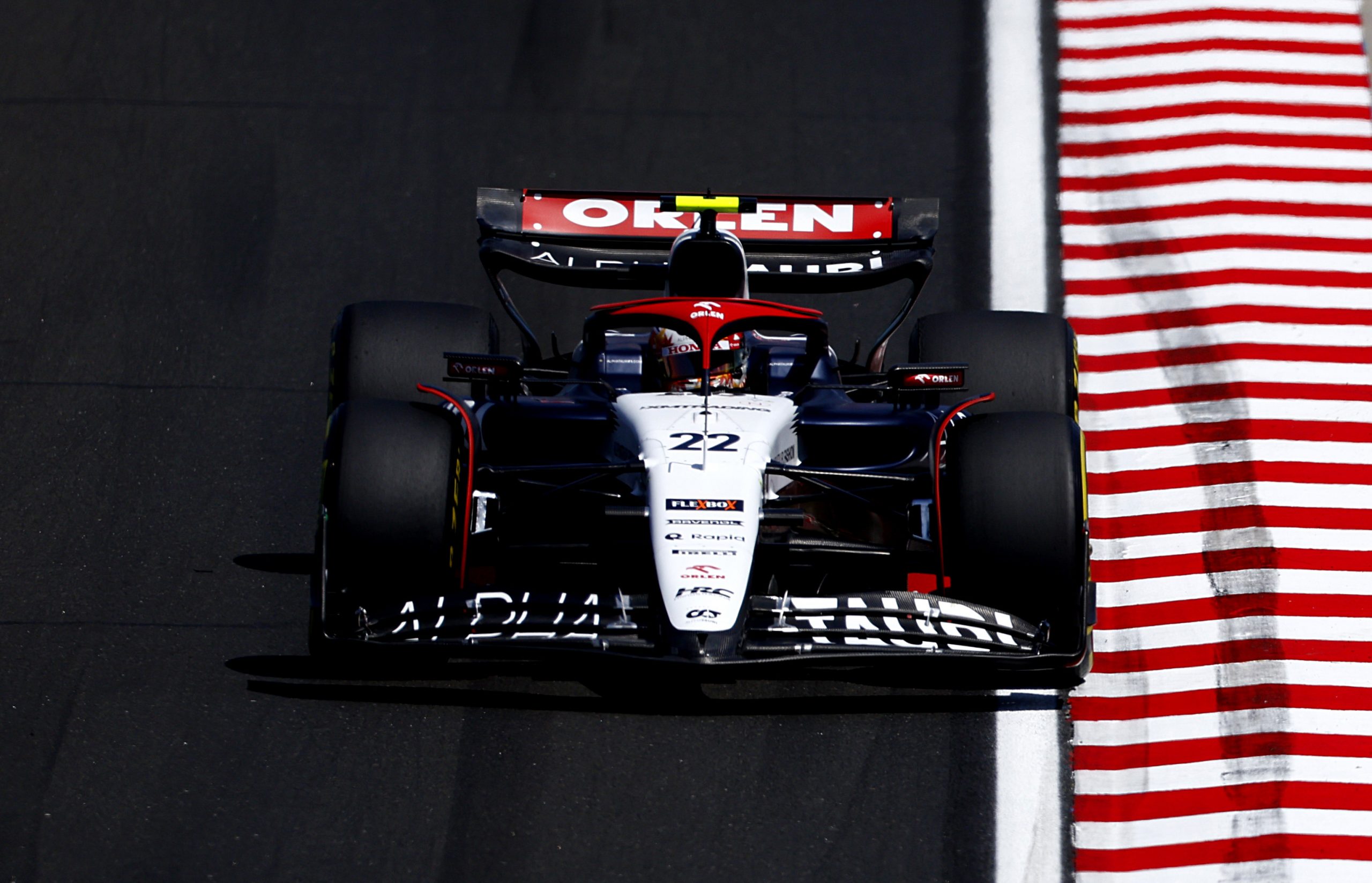 Daniel Ricciardo qualified 13th on his return to Formula 1 with AlphaTauri.