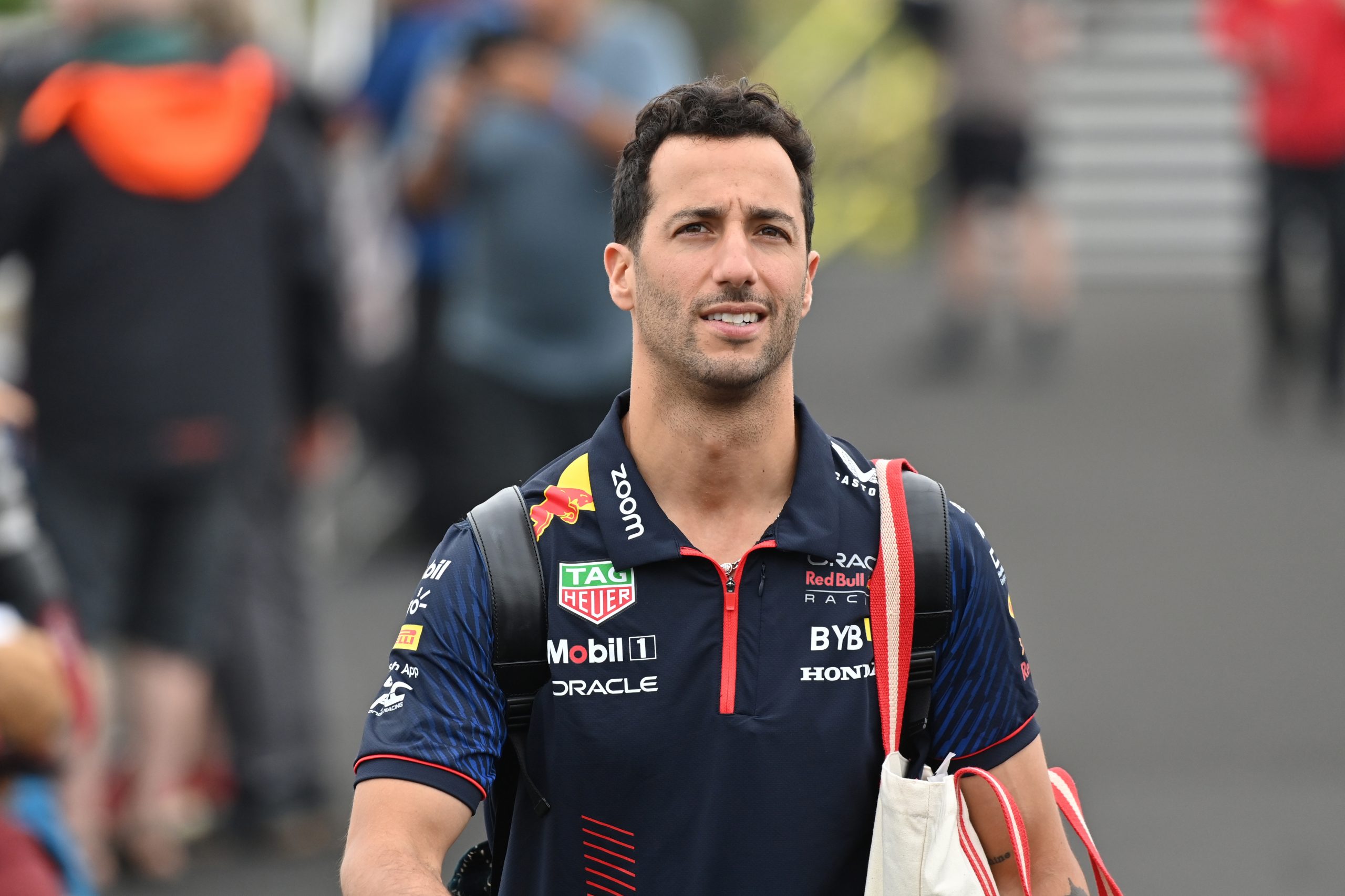 Daniel Ricciardo looks on during practice ahead of the F1 Grand Prix of Canada at Circuit Gilles Villeneuve on June 16, 2023 in Montreal, Quebec. (Photo by Paolo Pedicelli ATPImages/Getty Images)