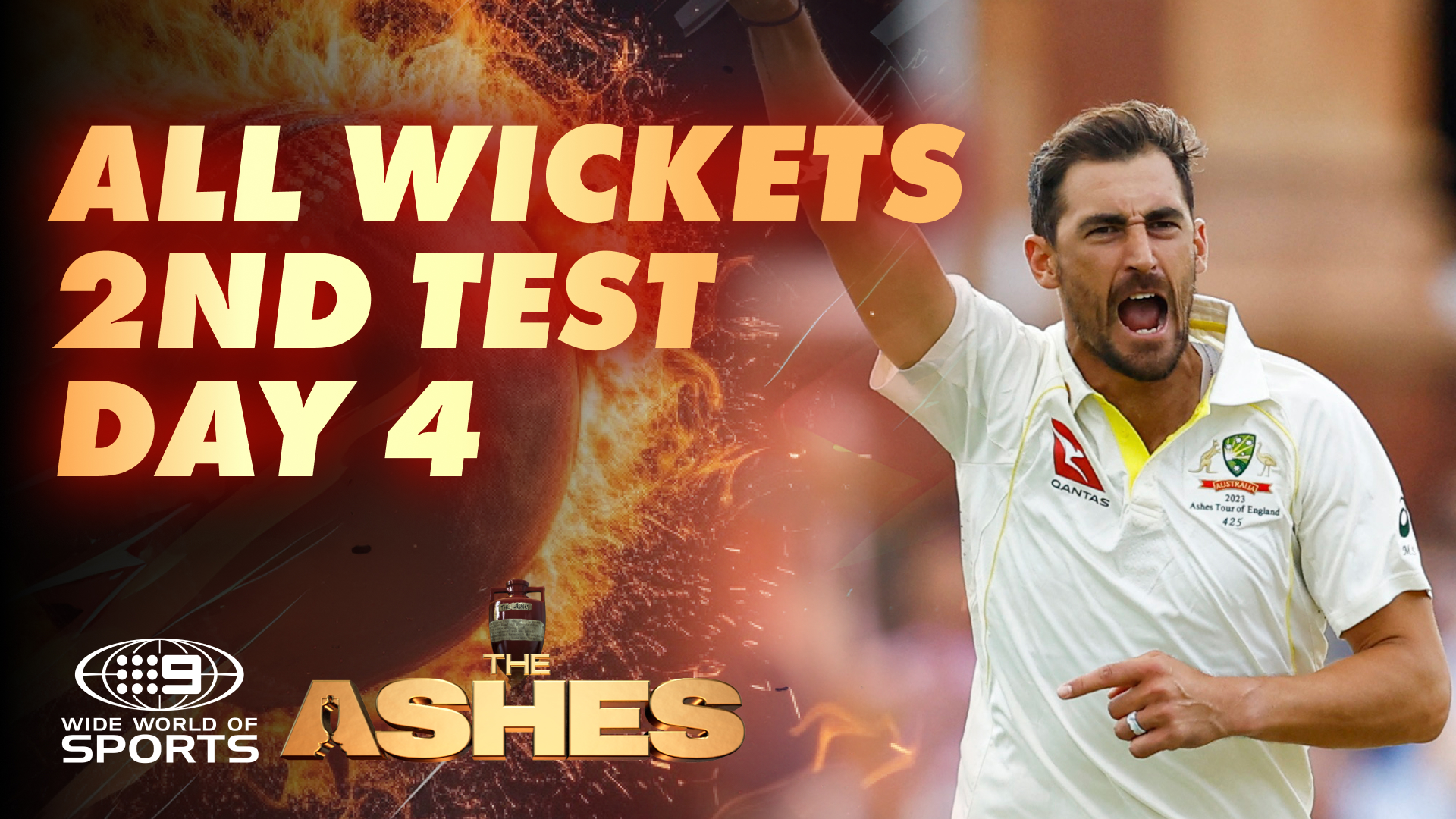 All Wickets from England vs Australia on Day 4 of the 2nd Test