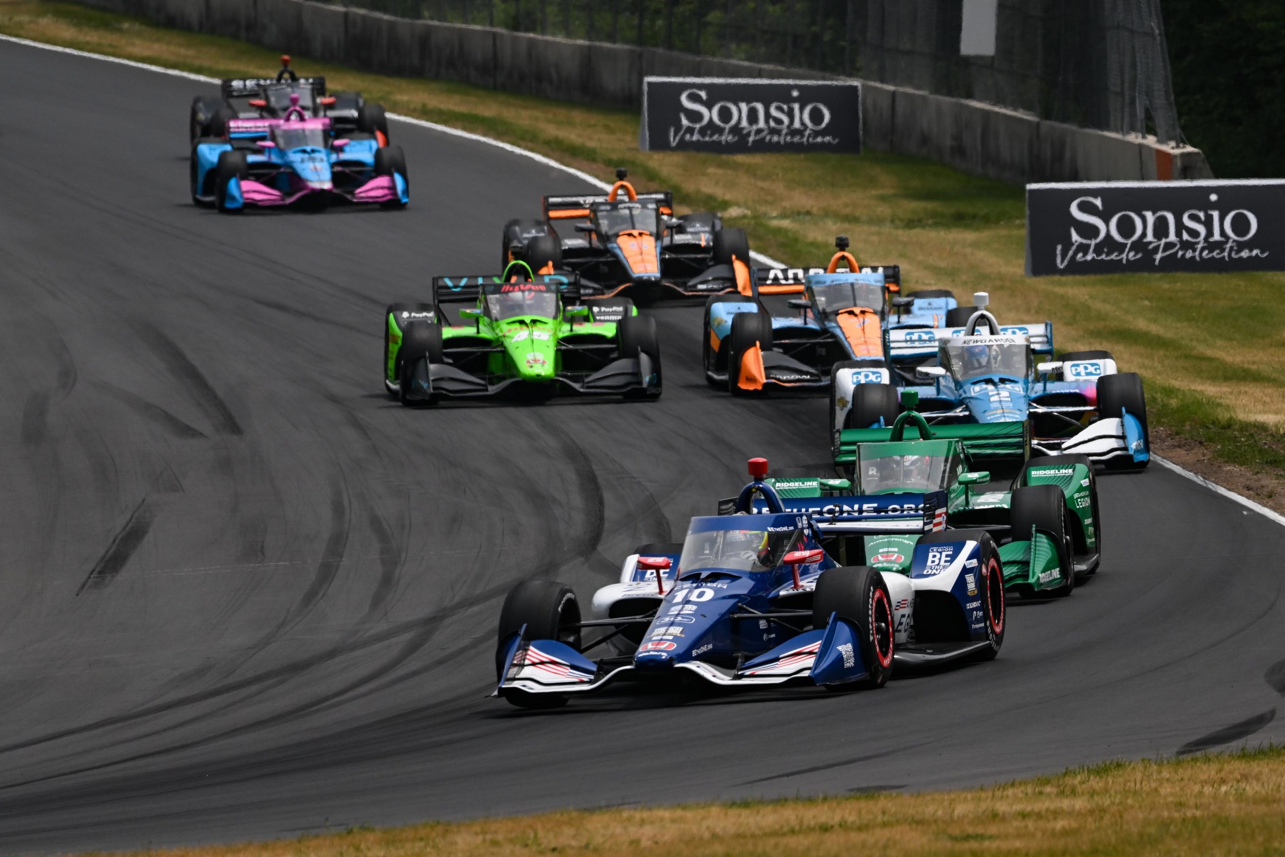 Alex Palou leads the 2023 IndyCar Series with four race wins from 12 events.