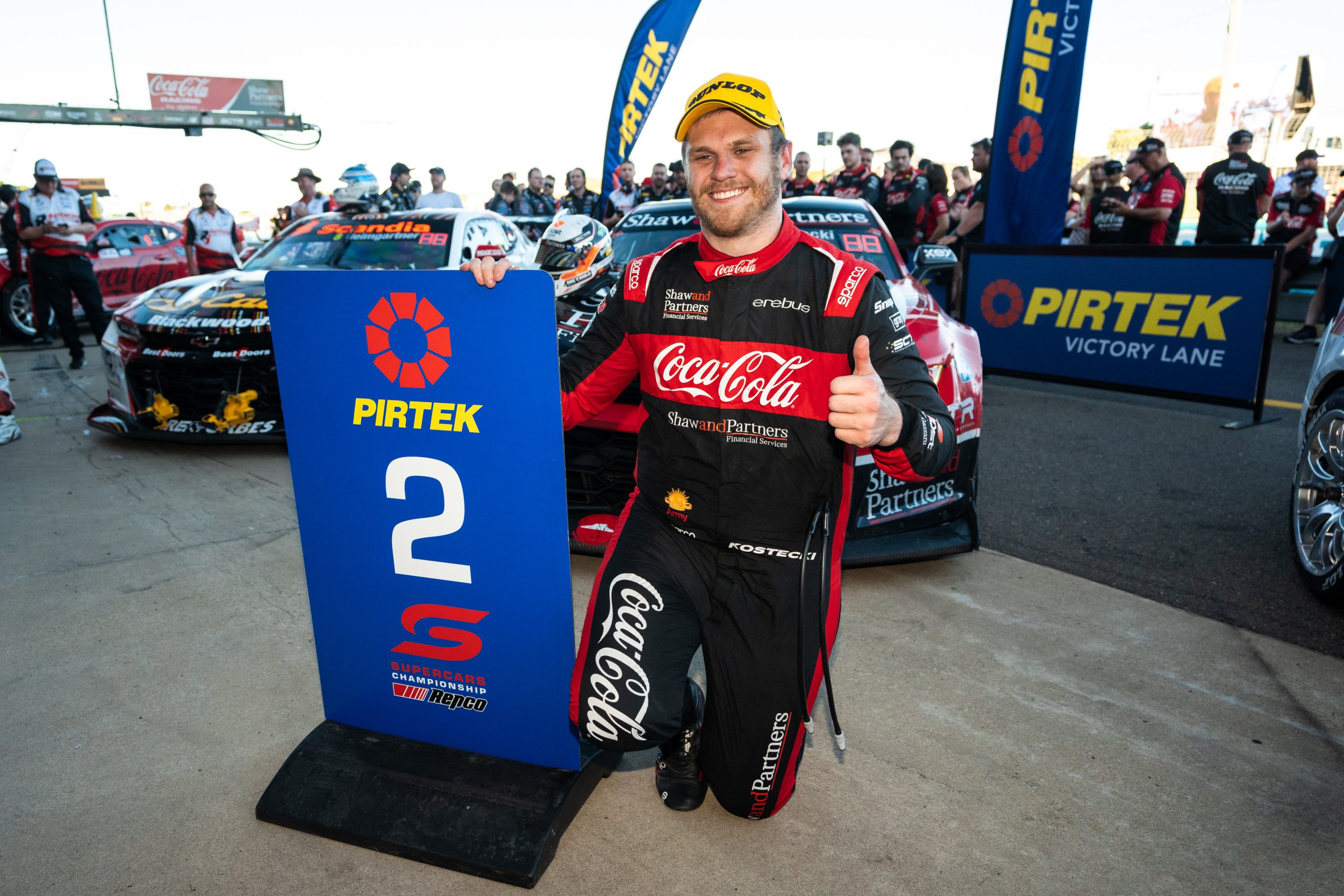 Brodie Kostecki sits second in the Supercars standings for Erebus Motorsport behind teammate Will Brown.