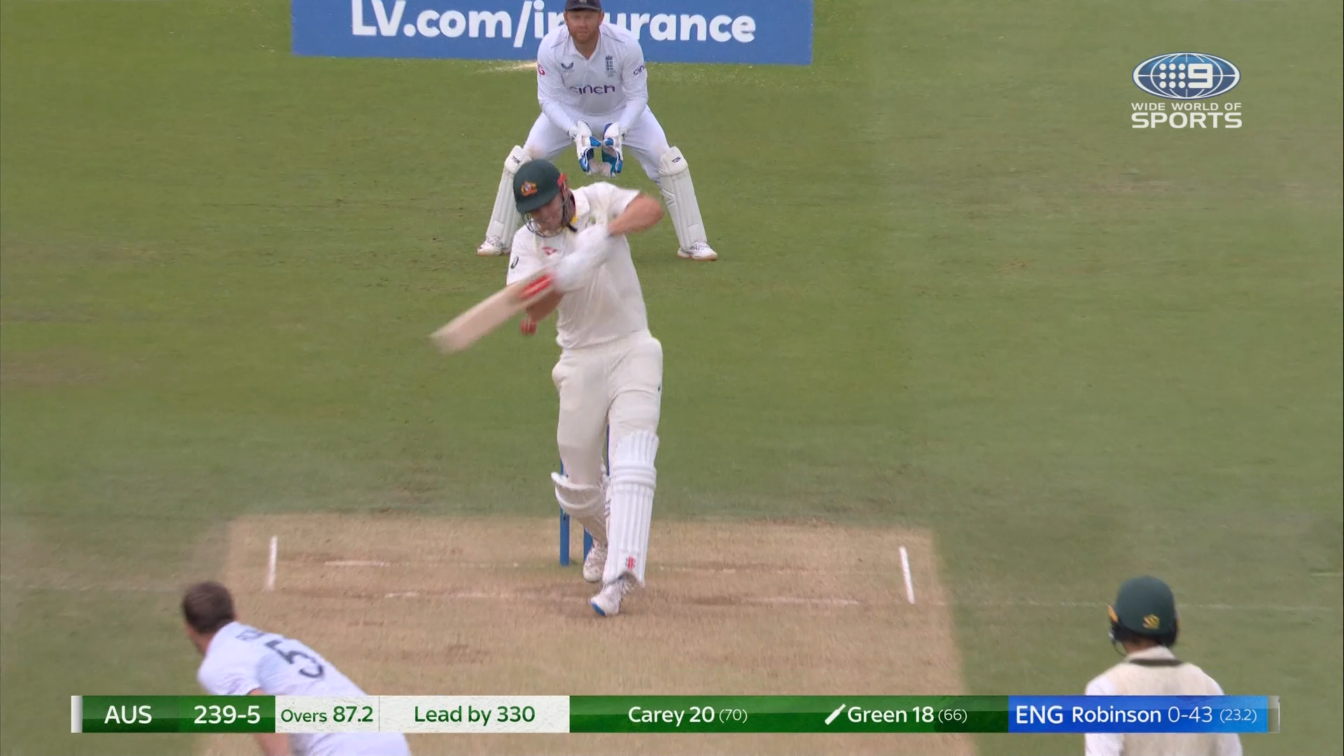 Green succumbs to bouncer barrage