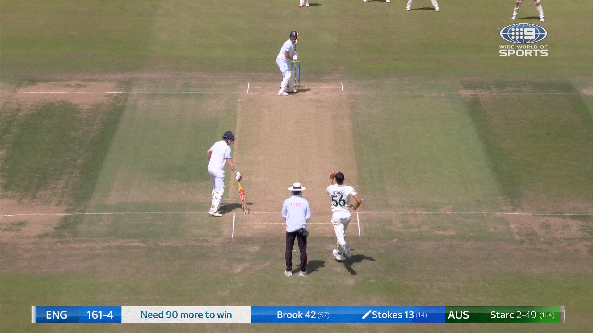 Stokes falls in England run chase