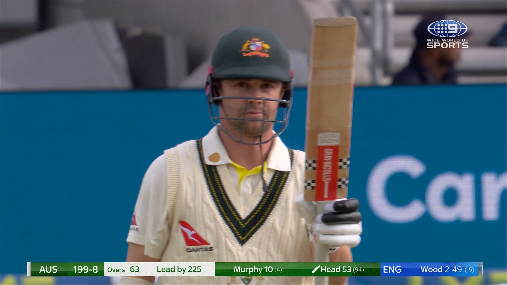 Travis head smacks 77 for Australia - Third Test, Day 3