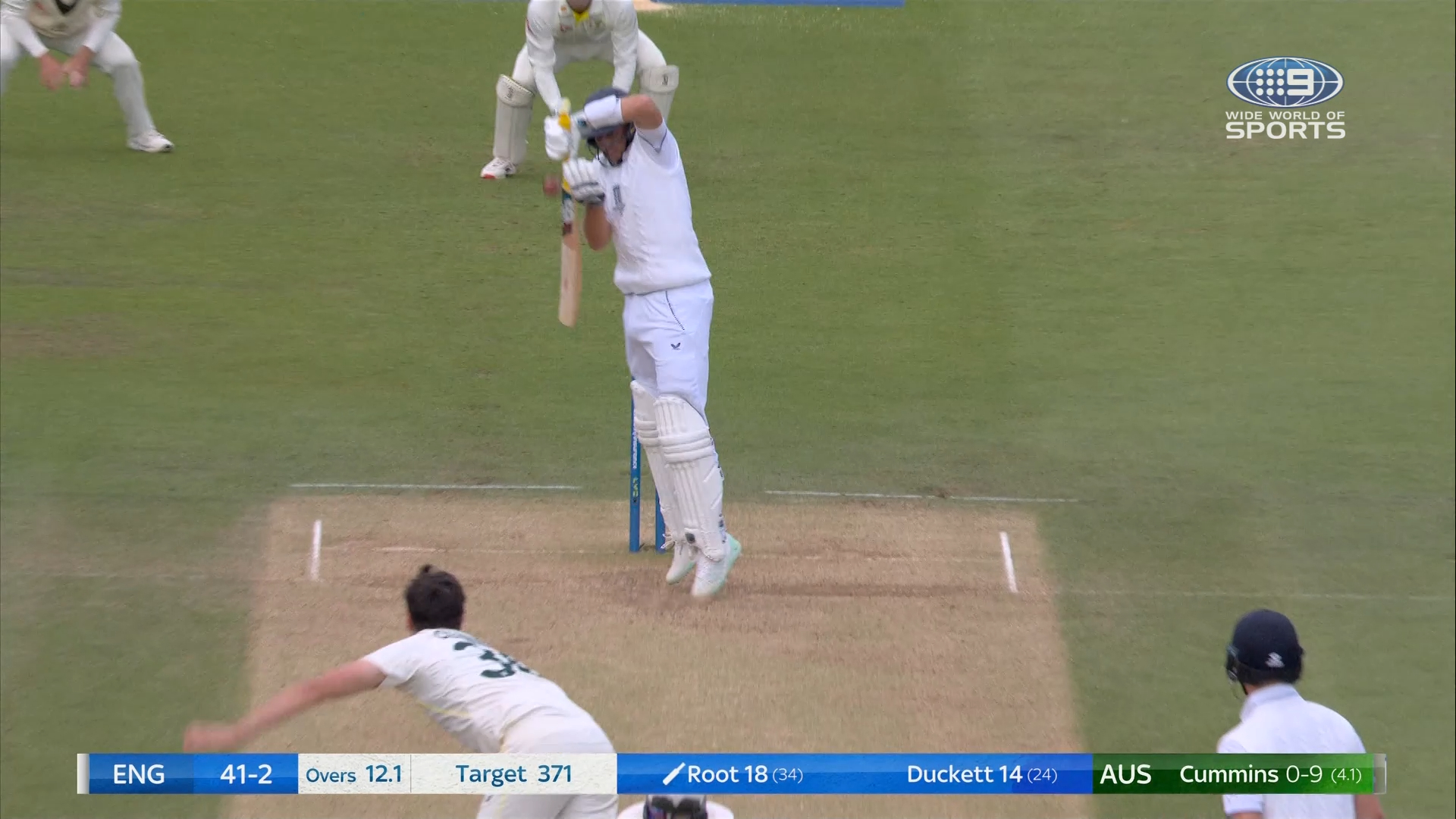 Cummins' brute claims Root