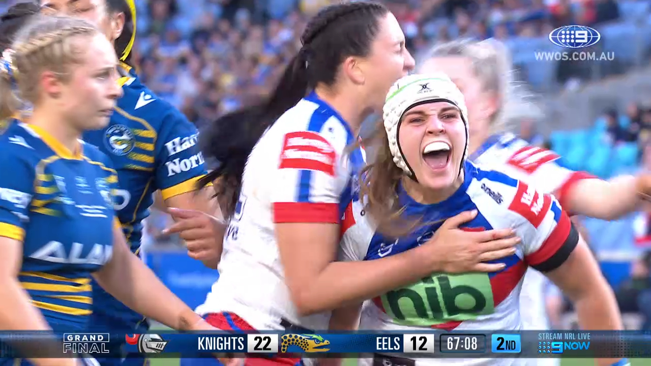 NRLW Grand Final Highlights: Knights v Eels | NRL on Nine