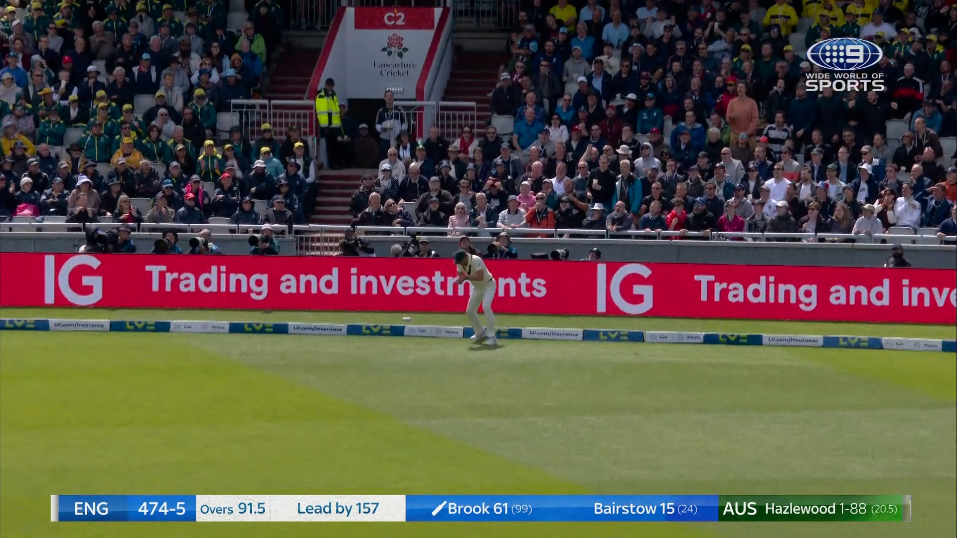 Brook skies one to Starc