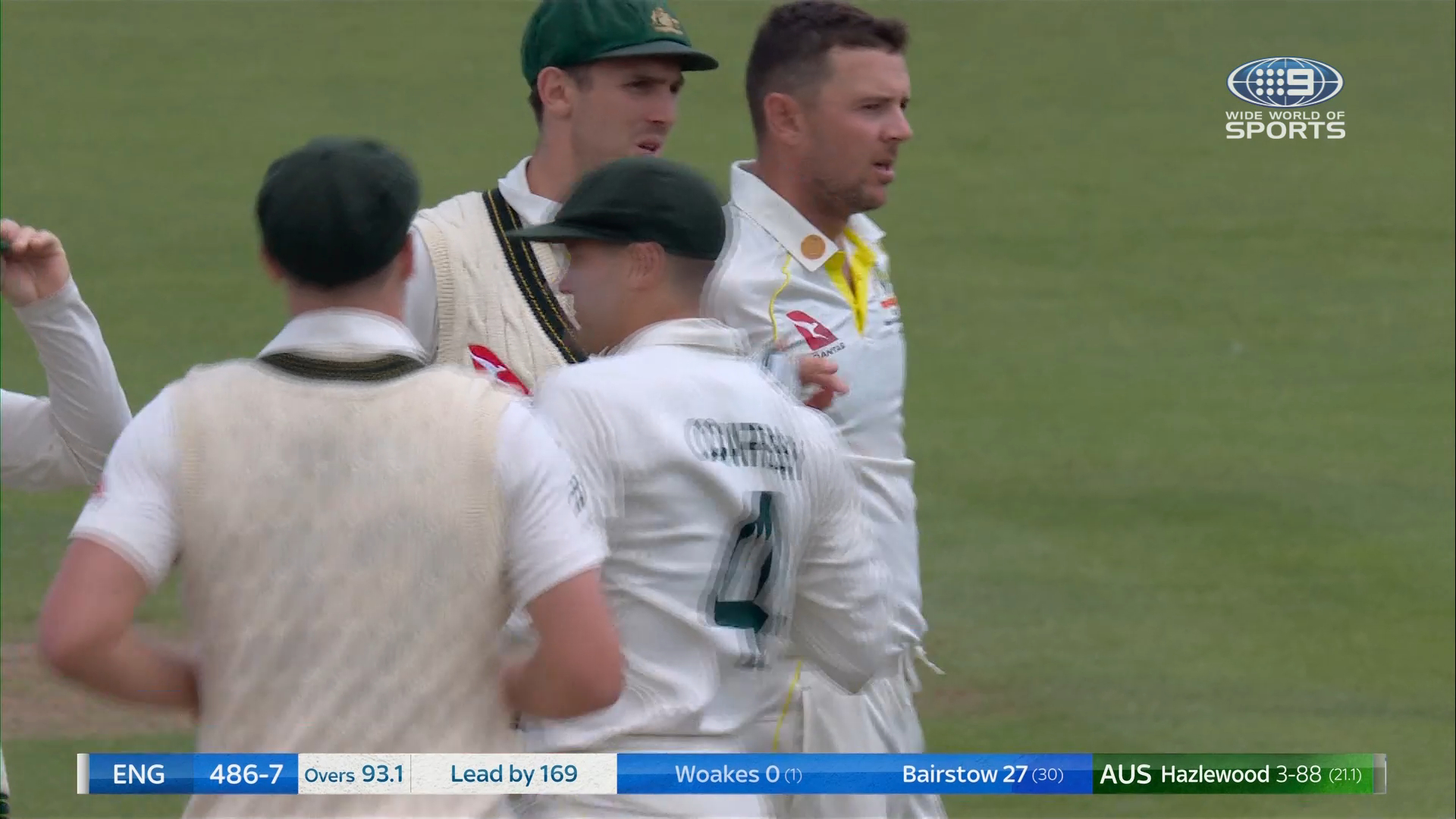 Hazlewood strikes as Woakes nicks off