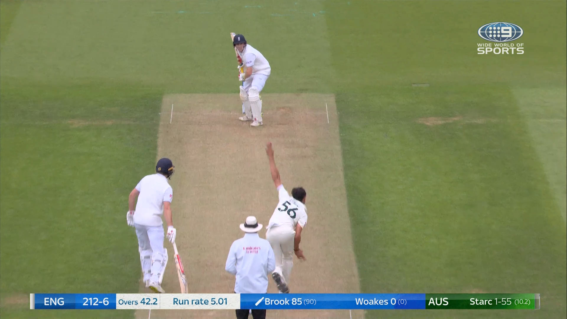 Big-hitting Brook nicks off