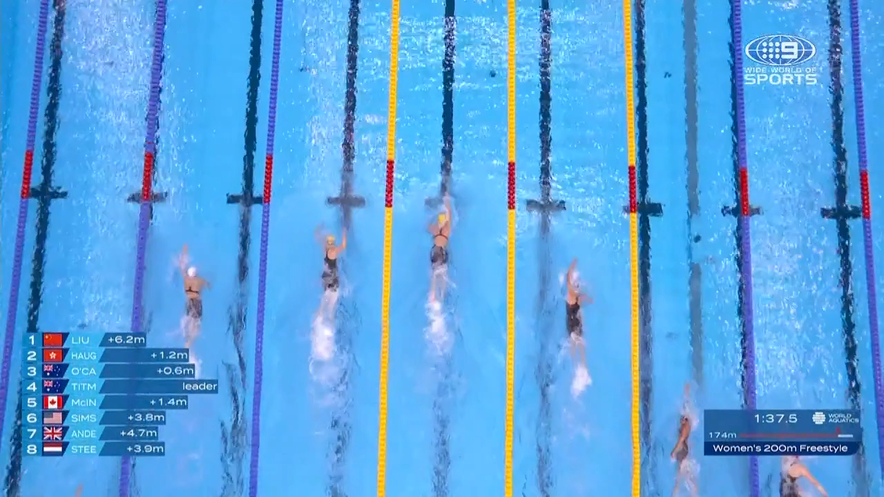 Aussie teen stuns Titmus sets WR to win gold