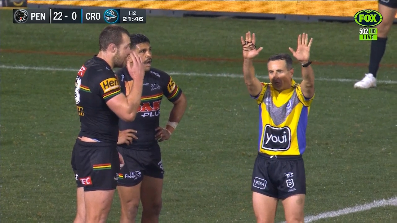 Peachey facing ban for high shot