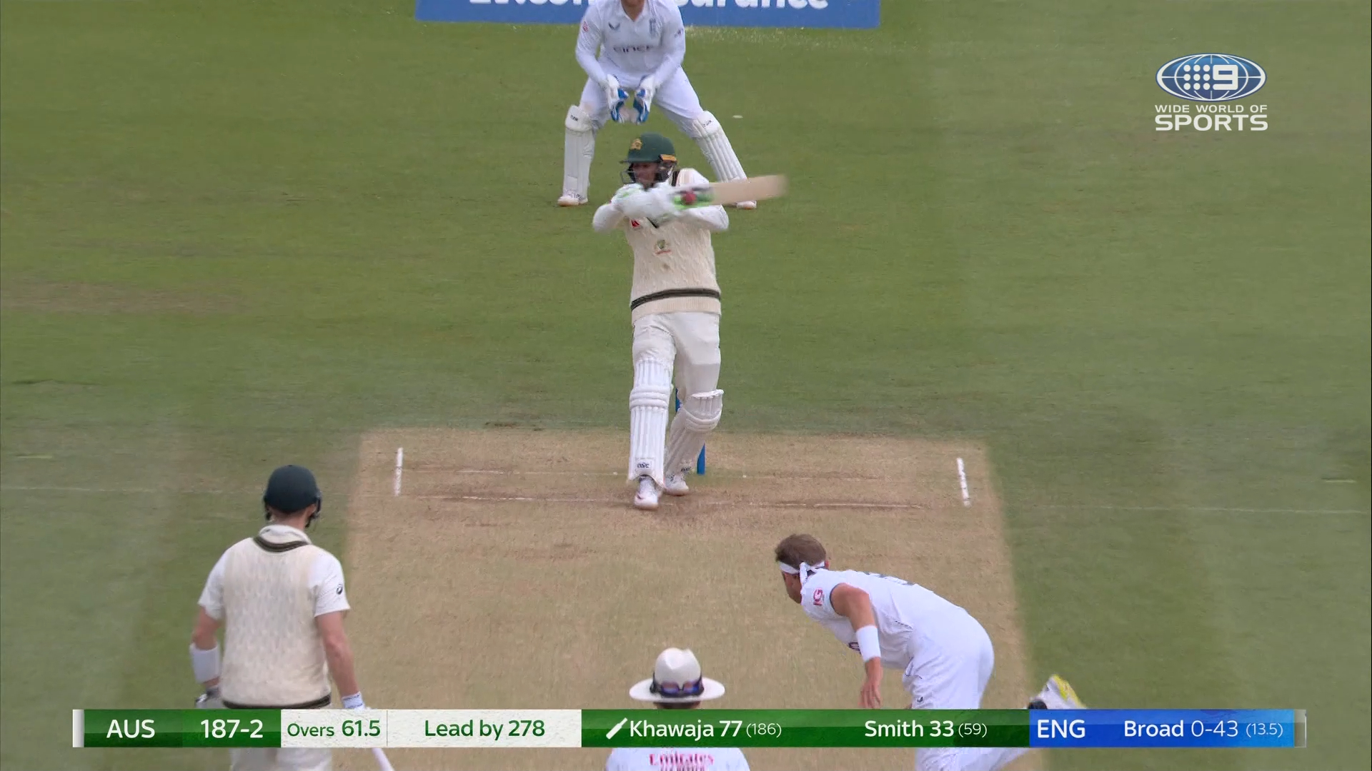 Broad breaks dangerous stand