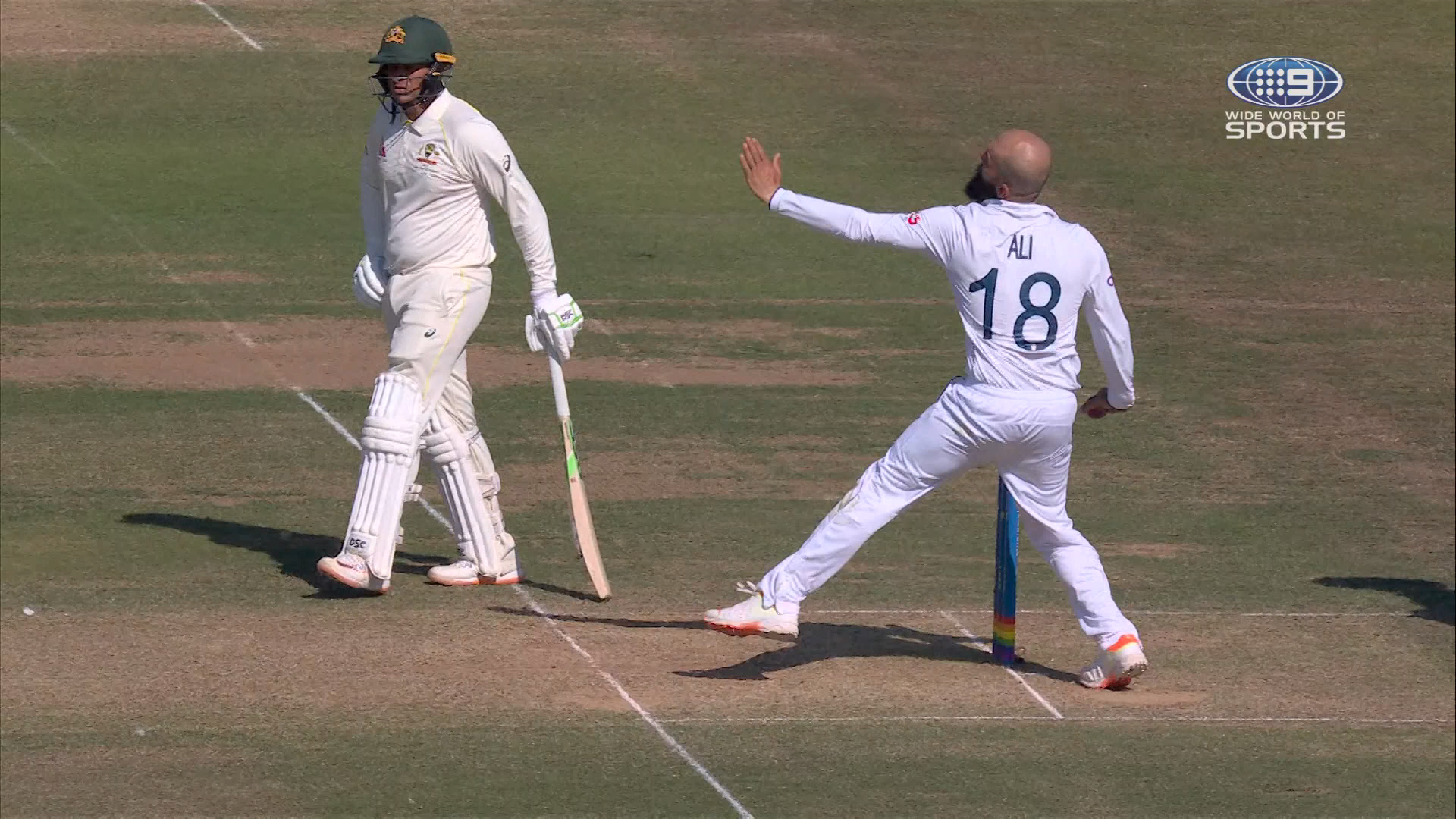 Marnus sweeps, picks out fielder